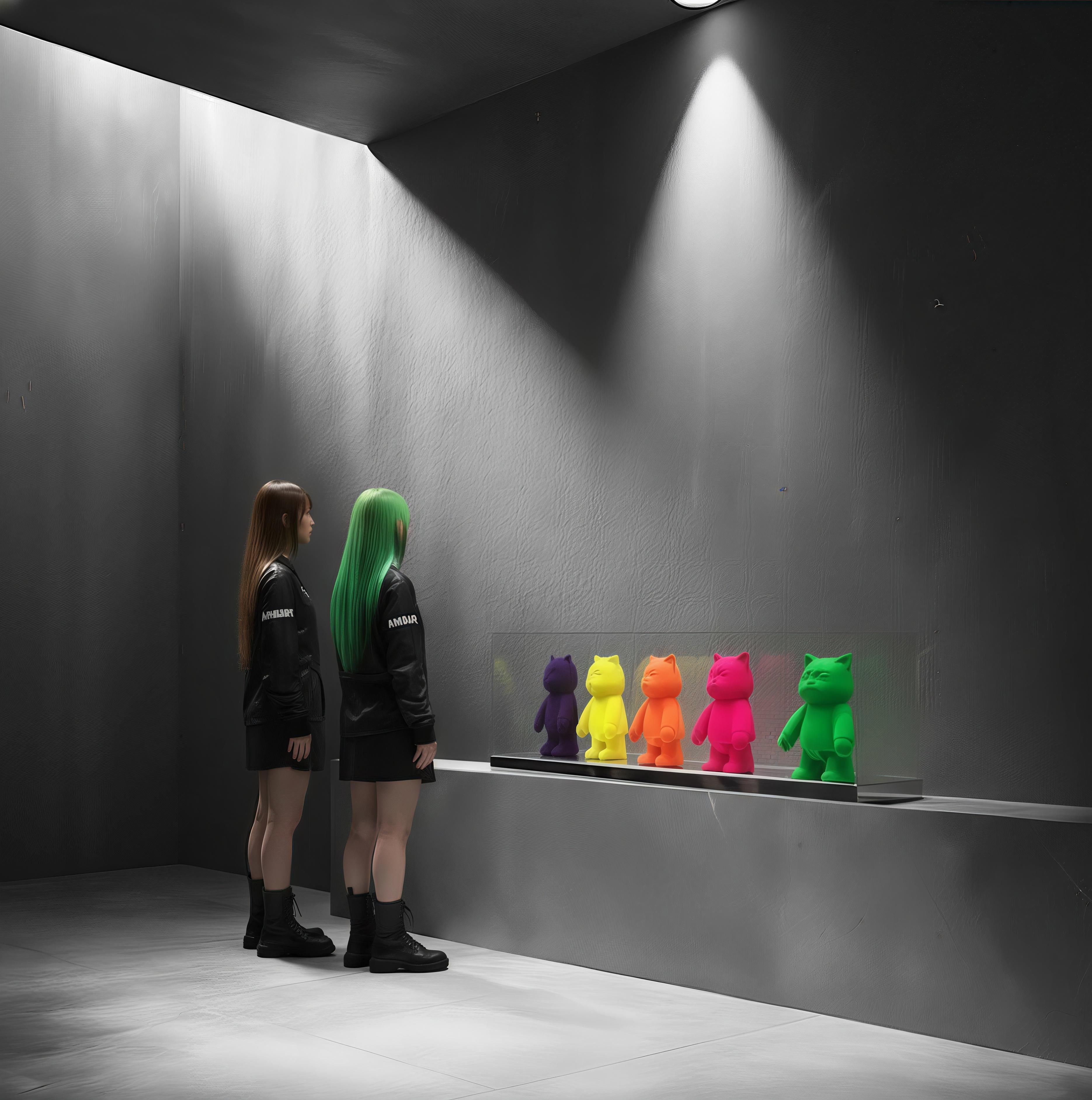 Fivefold Robotcats: Spirits of the Neon Pantheon en vente 3