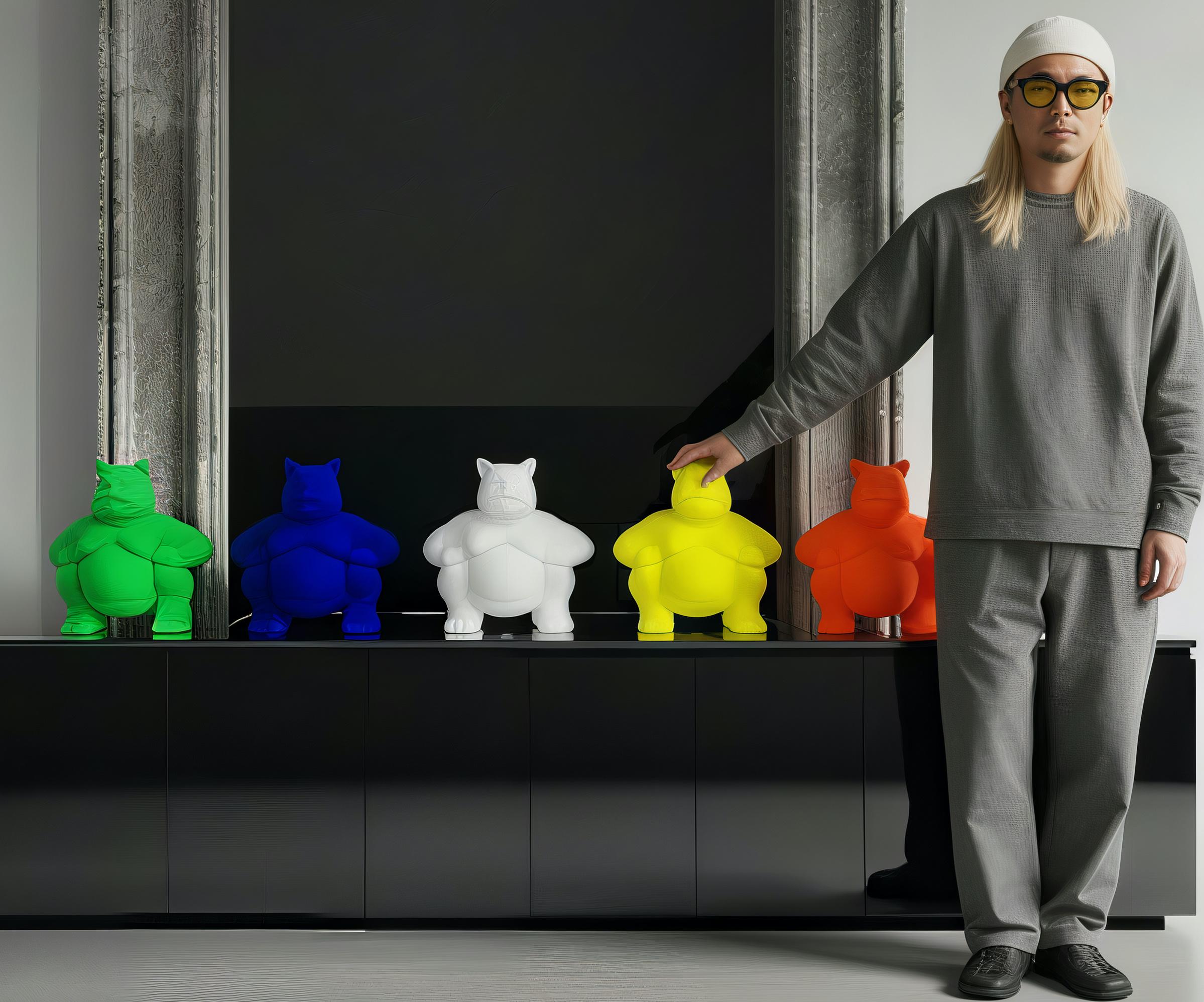 Fivefold Sumowarriors: Spirits of the Ritual Pantheon - Sculpture by HIRO ANDO