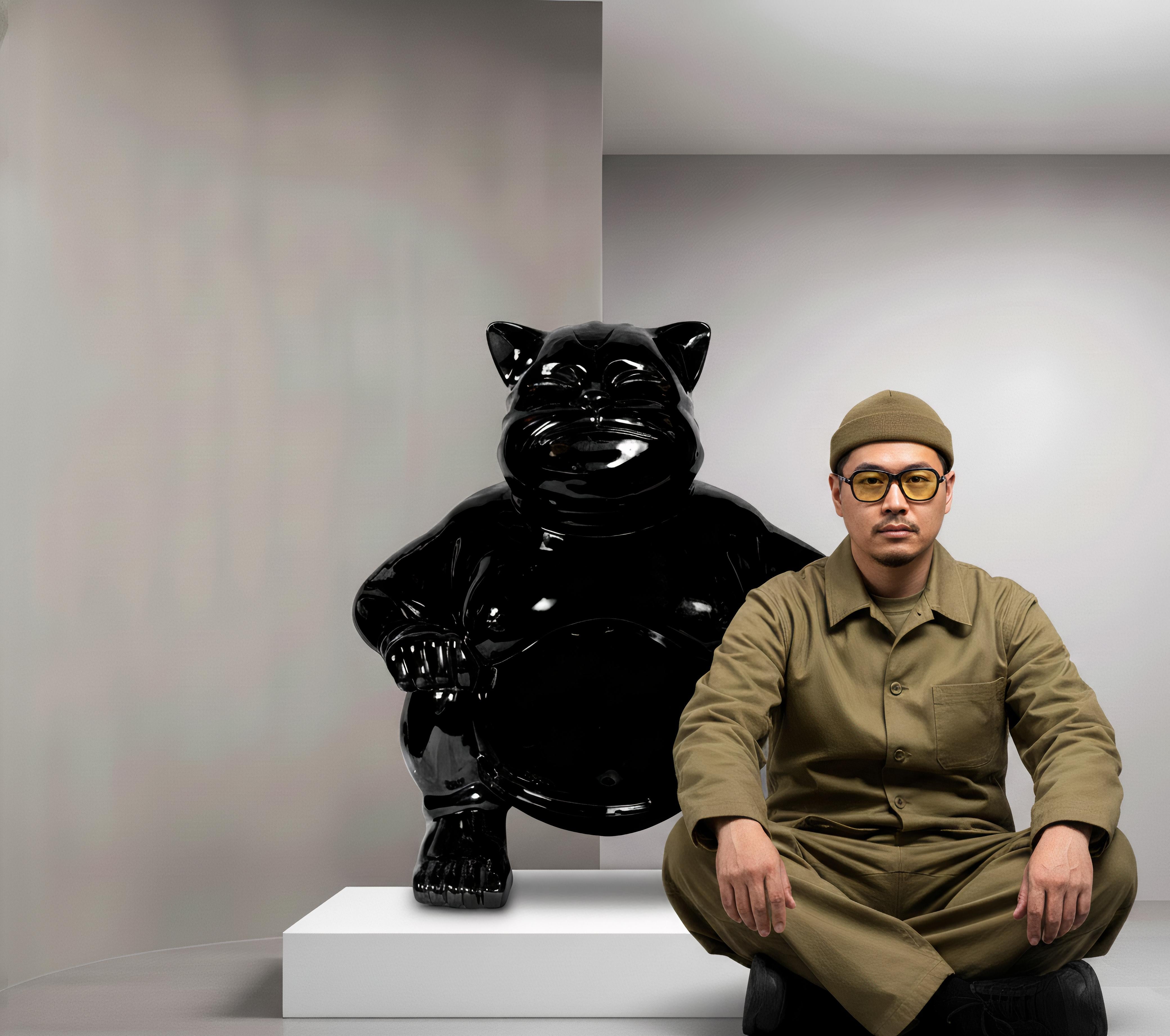 Grandioso Sumocat: Danza Nera e Battaglie di Equilibrio in vendita 2