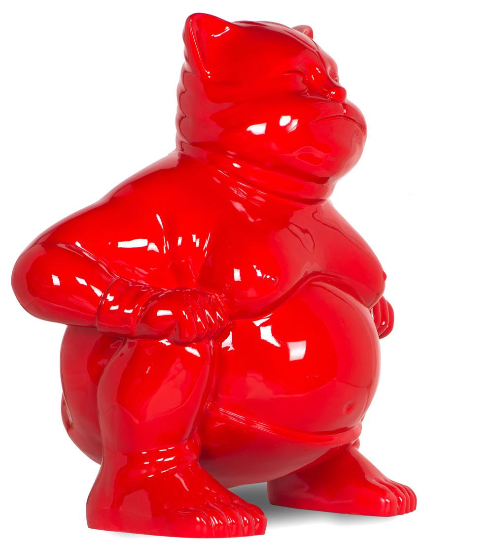Grandiose Sumocat : Danse rouge et batailles d'équilibre en vente 1