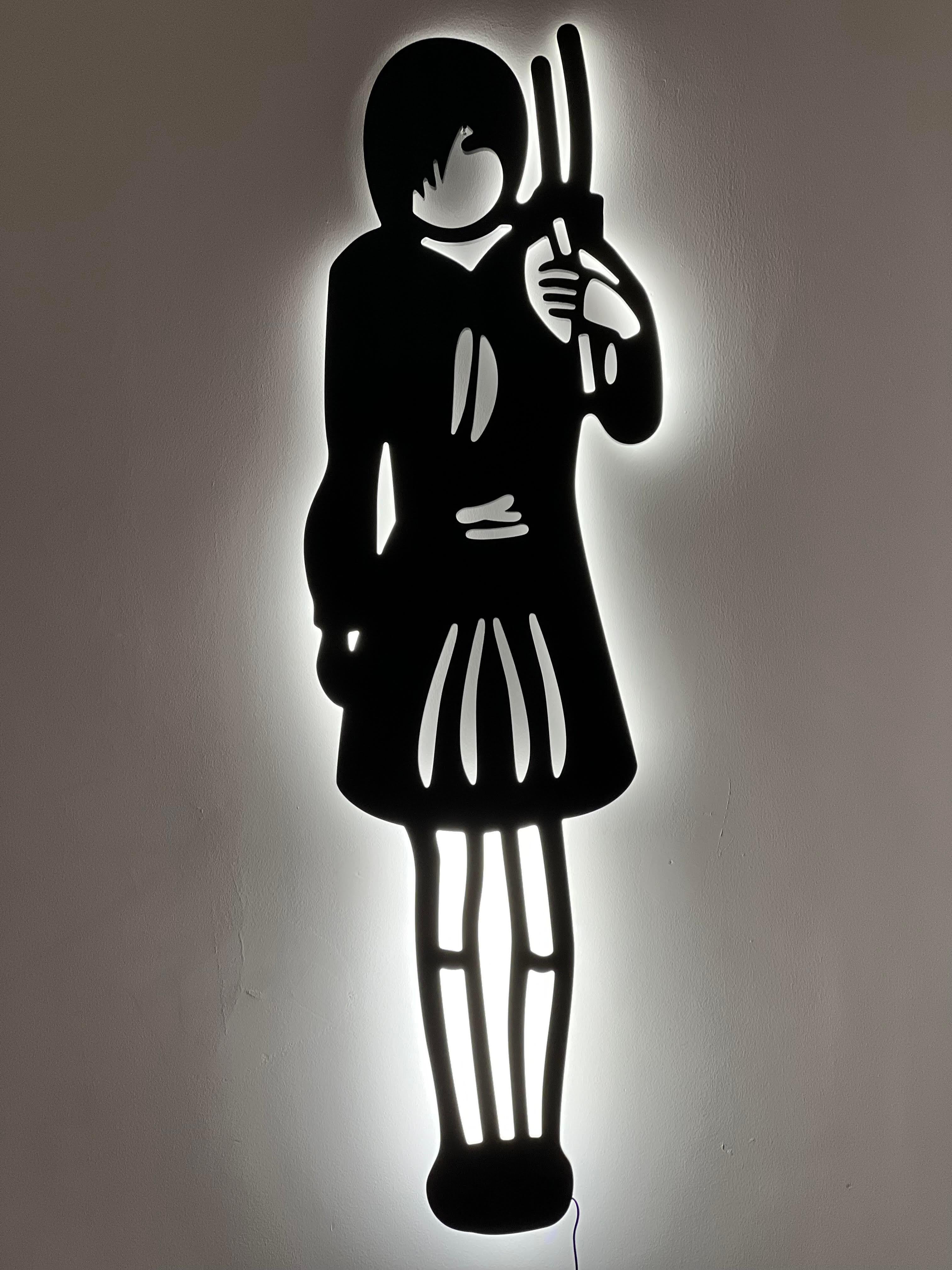 Haruka T : Silhouette of the Sword in the Shadowed Vale - Contemporary Sculpture by HIRO ANDO