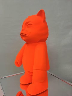 Hiro ANDO  Gatto  Arancione. "MONOLOGIA ROBOCAT" scultura originale