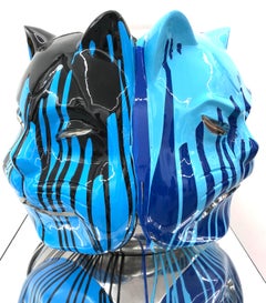 Onmyodo : The Enigmatic Faces of Samuraicat – Azure and Midnight Currents