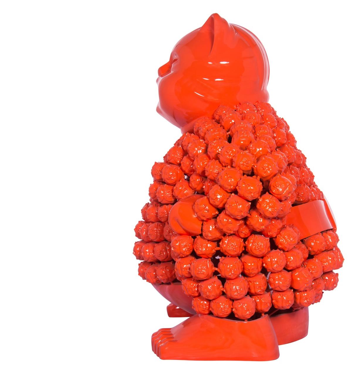 Orange Sumonmyoji's Resonance : A Harmonious Ode to Onmyōdō's Dance of Dualities For Sale 9