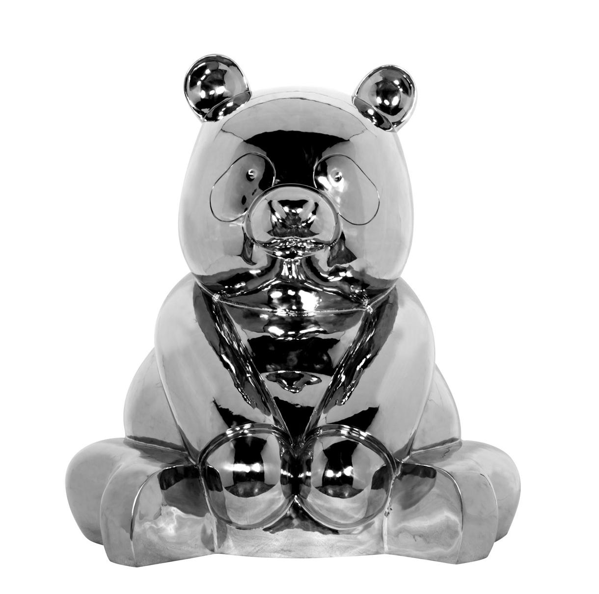 The Stainless Pandasan : Shine of Serenity - Sculpture by HIRO ANDO