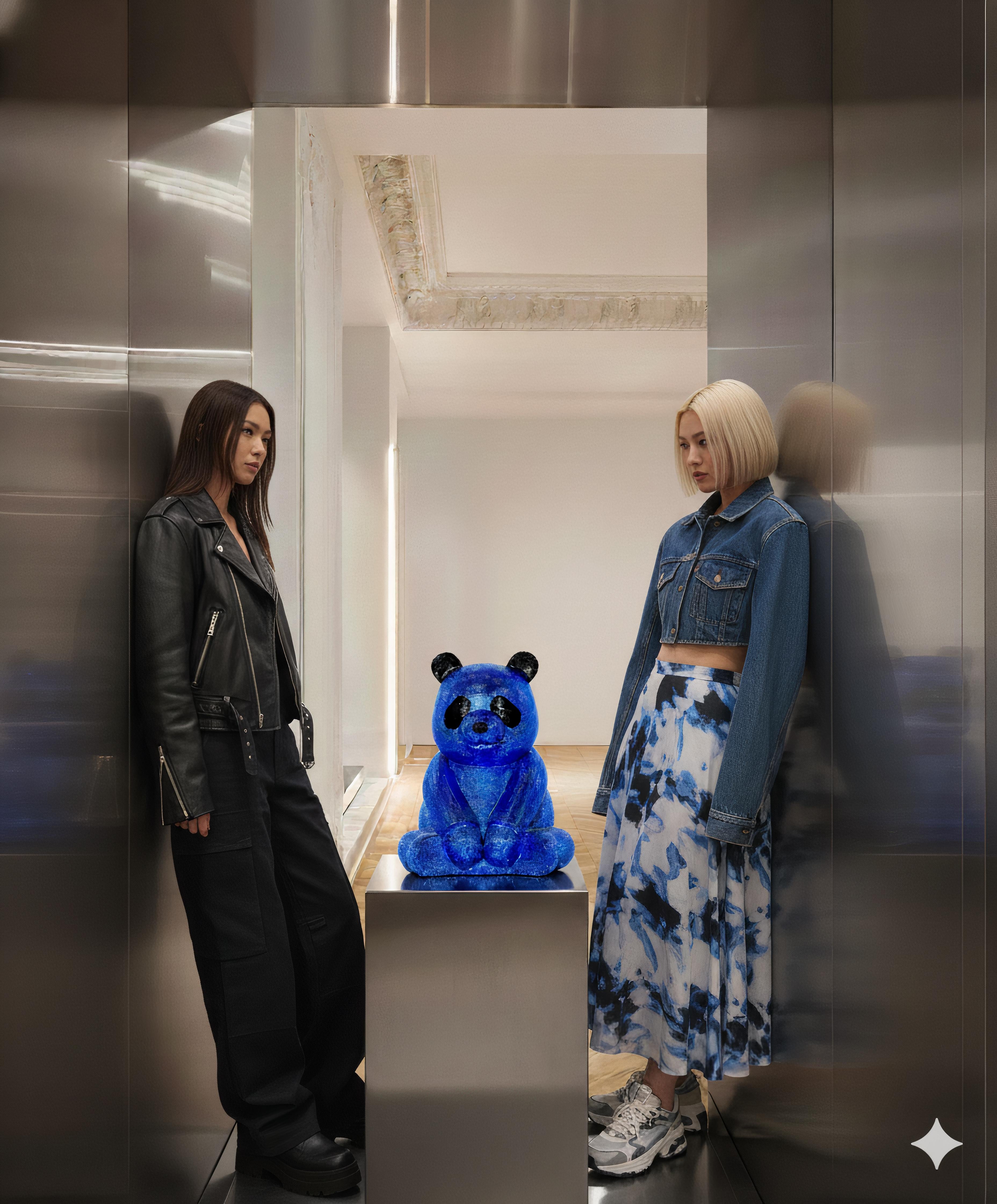 L'Azzurro Brillante di Pandasan: un piccolo splendore di Eleganza in vendita 2