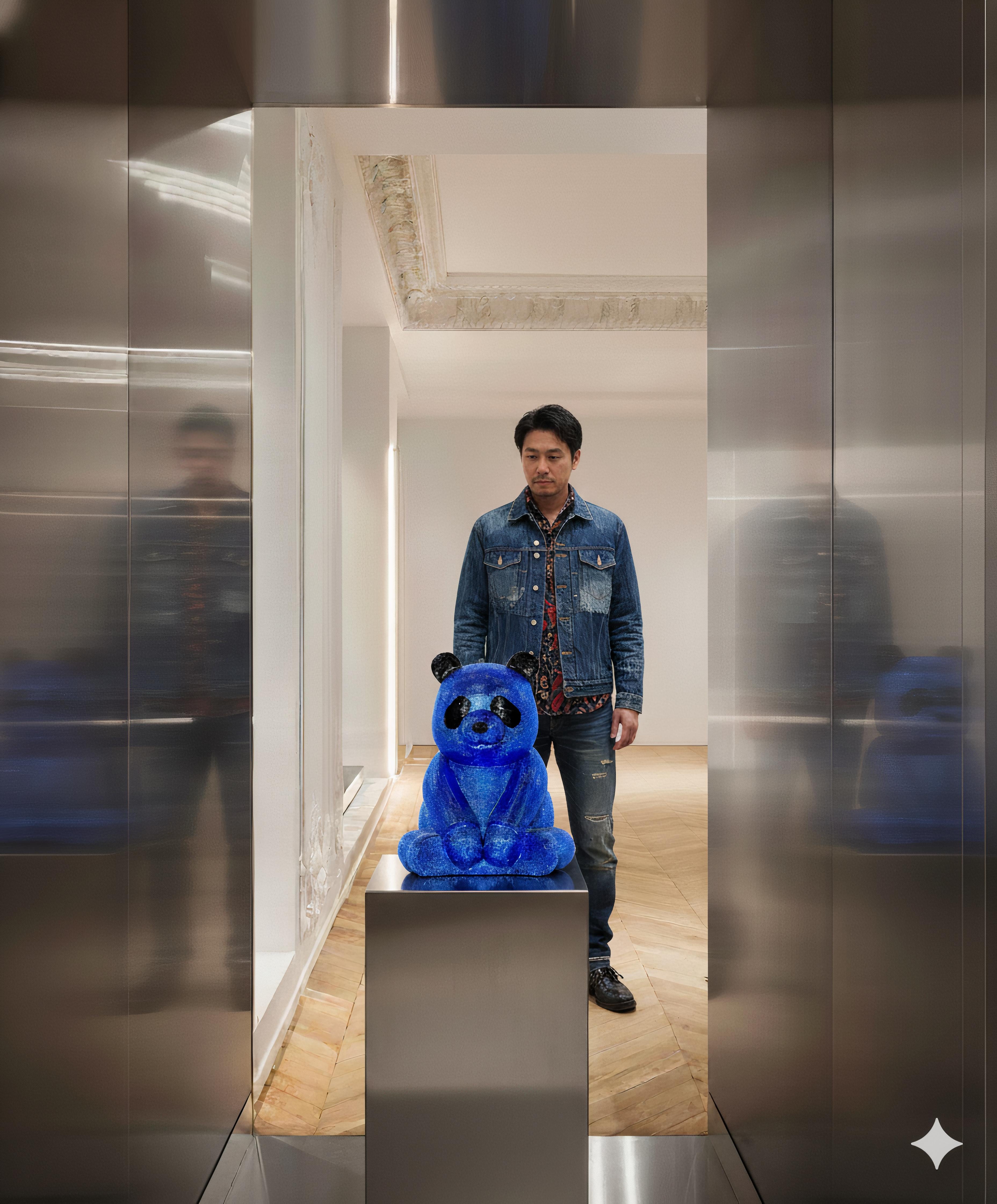 L'Azzurro Brillante di Pandasan: un piccolo splendore di Eleganza in vendita 4