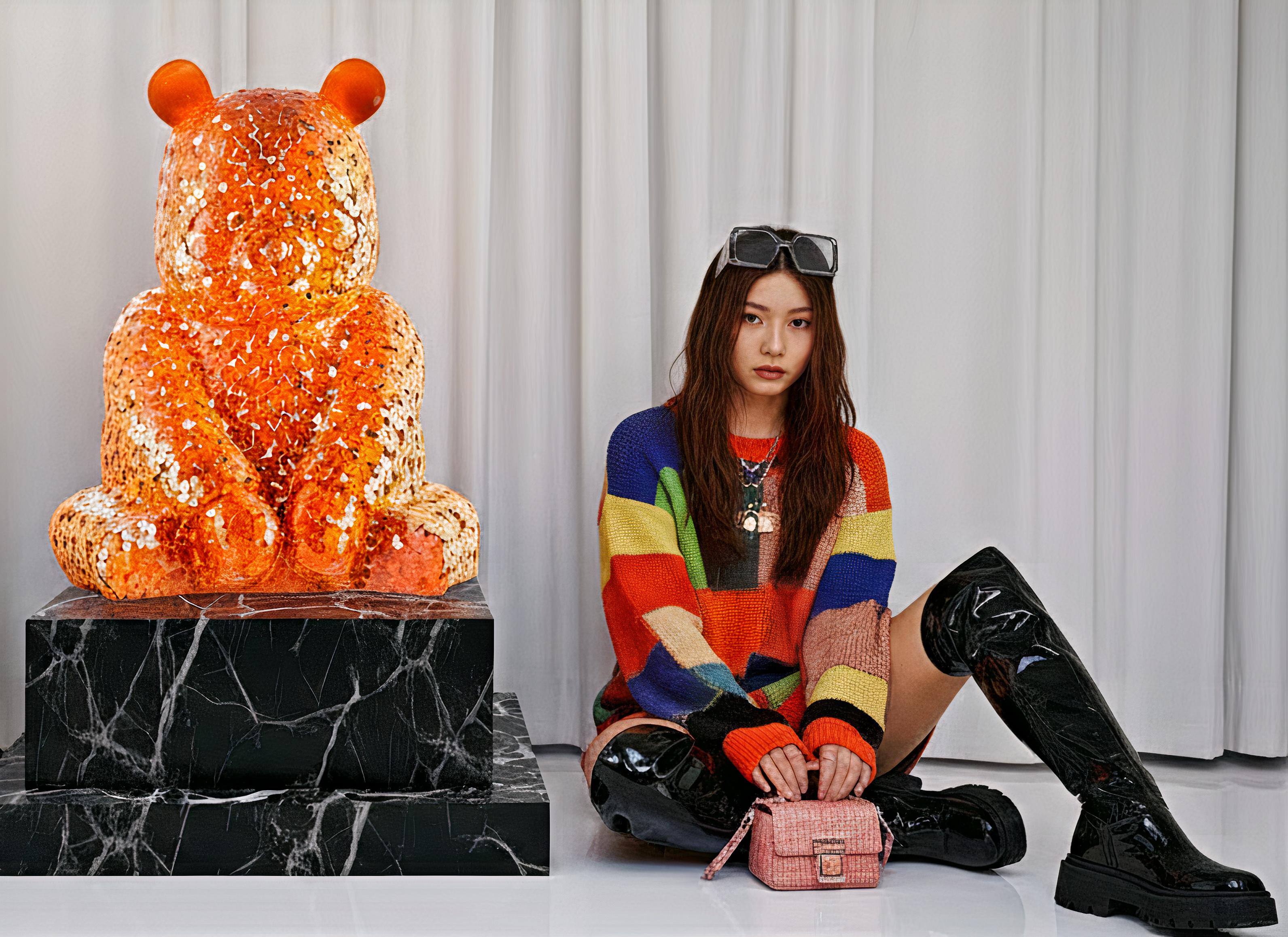 Pandasan's Flower Power Tangerine Symphony For Sale 3