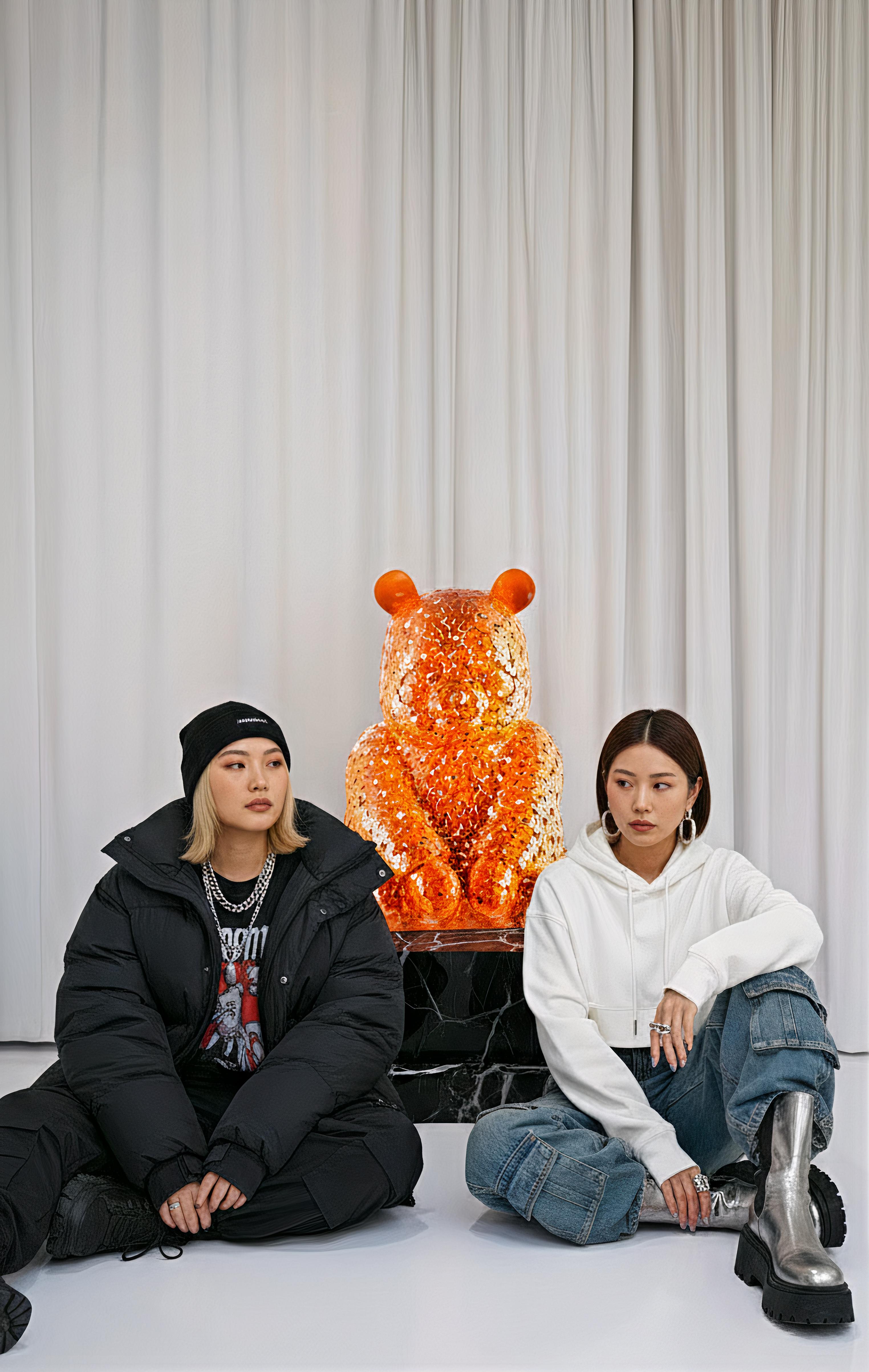 Pandasan's Flower Power Tangerine Symphony For Sale 6