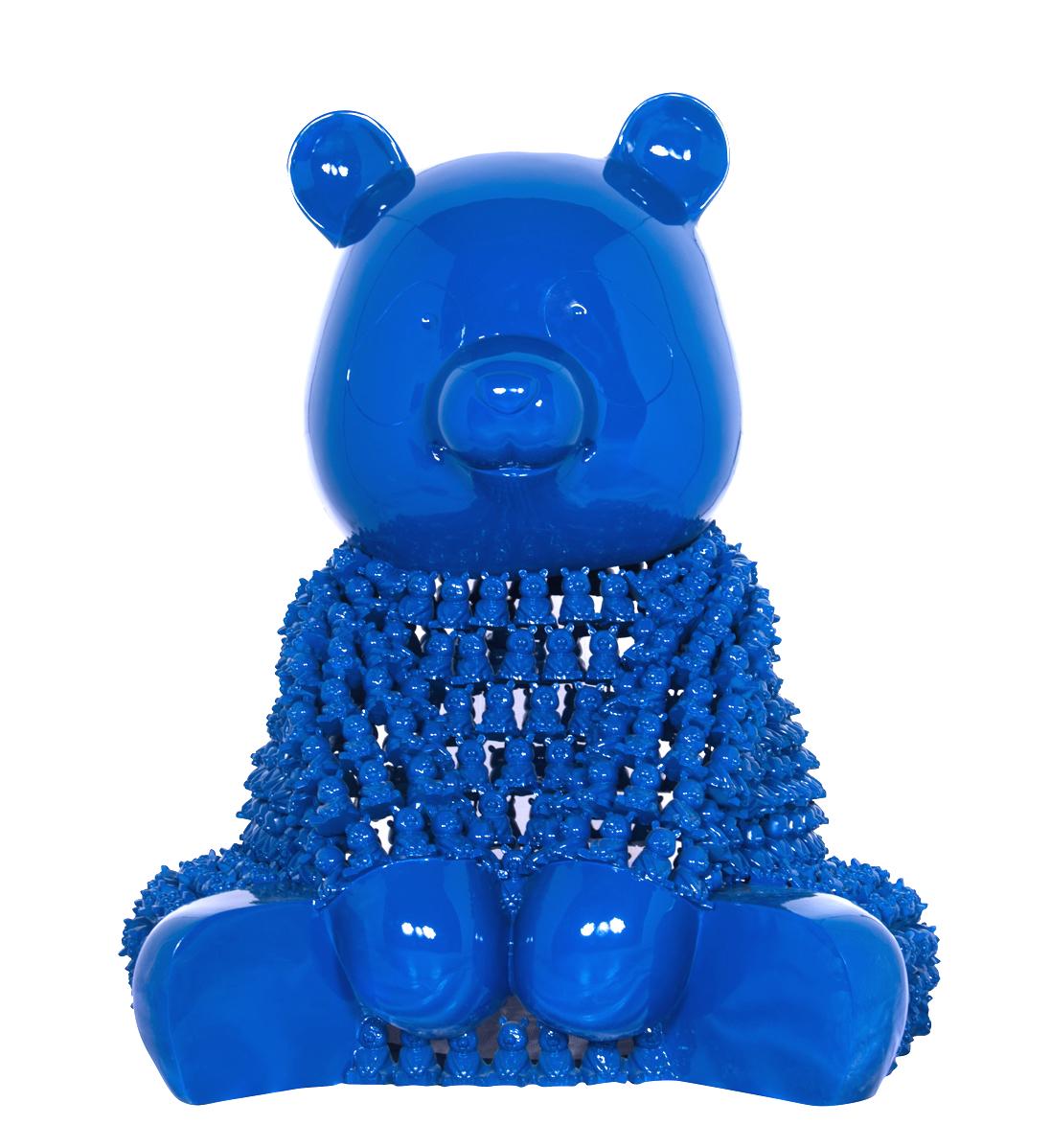 Pandason's Blu : A Lilliputian Ballet of Chromatic Marvels - Sculpture Contemporaneo di HIRO ANDO