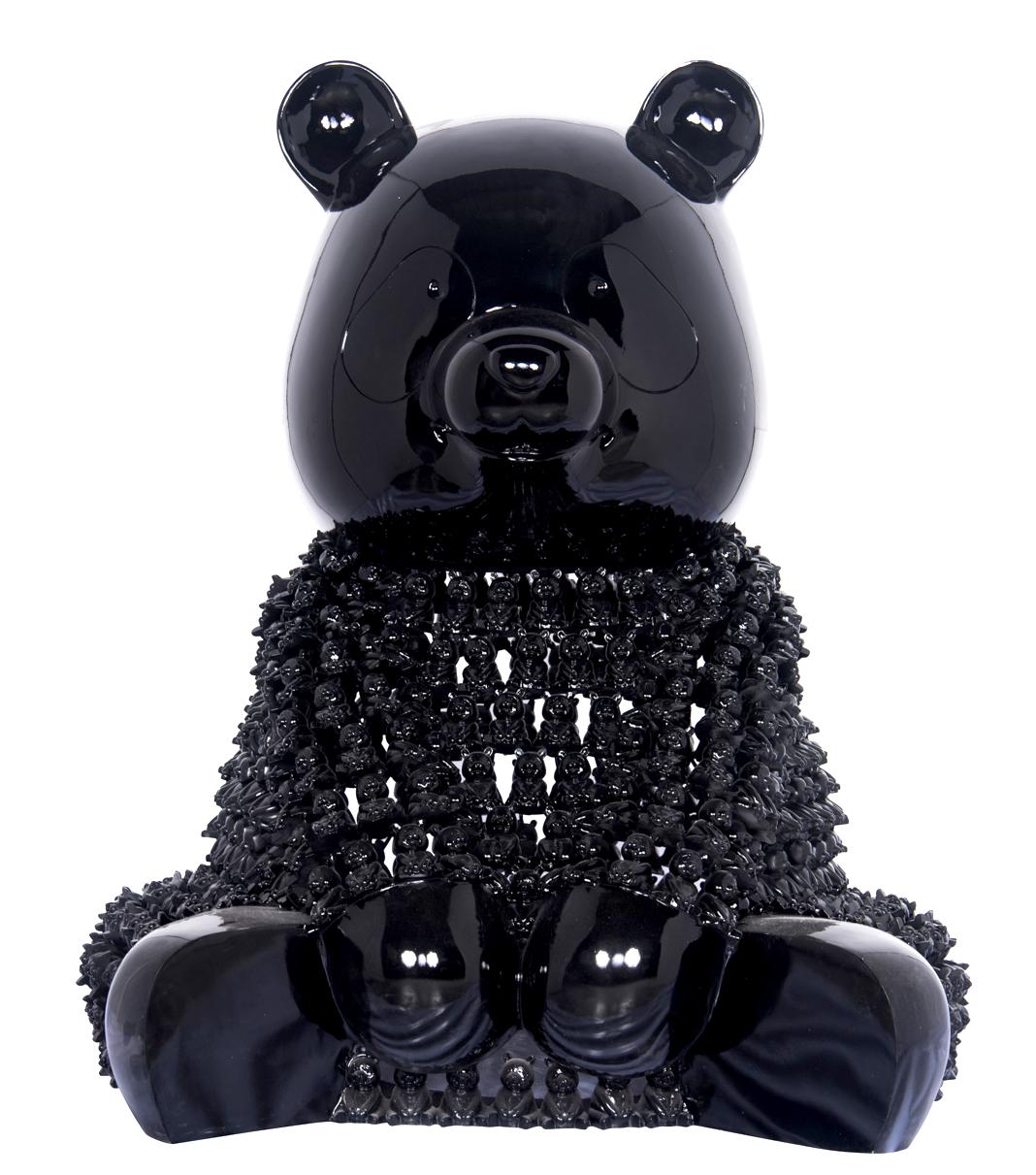 Pandason's Black : A Lilliputian Ballet of Chromatic Marvels - Sculpture by HIRO ANDO