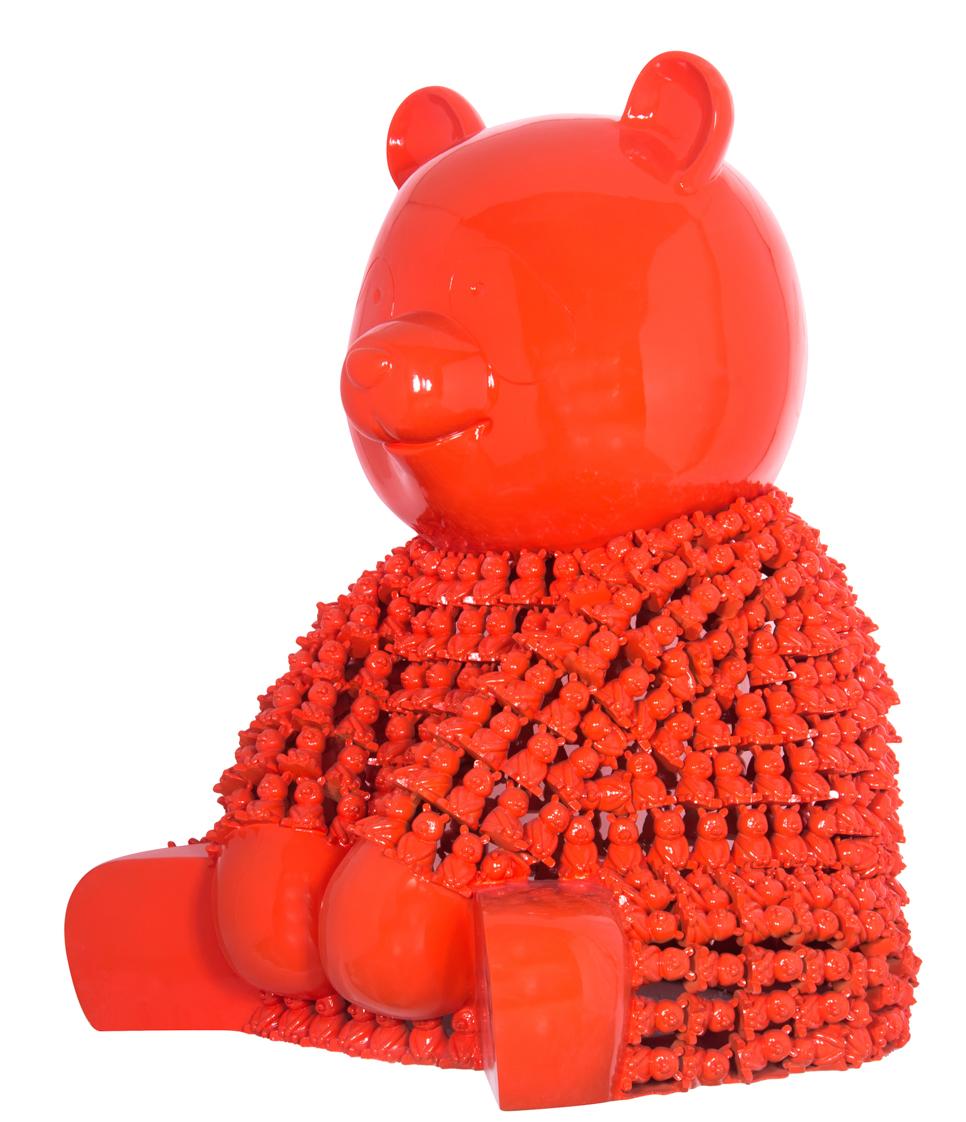 L'arancia di Pandason: un balletto lillipuziano di meraviglie cromatiche - Sculpture Contemporaneo di HIRO ANDO