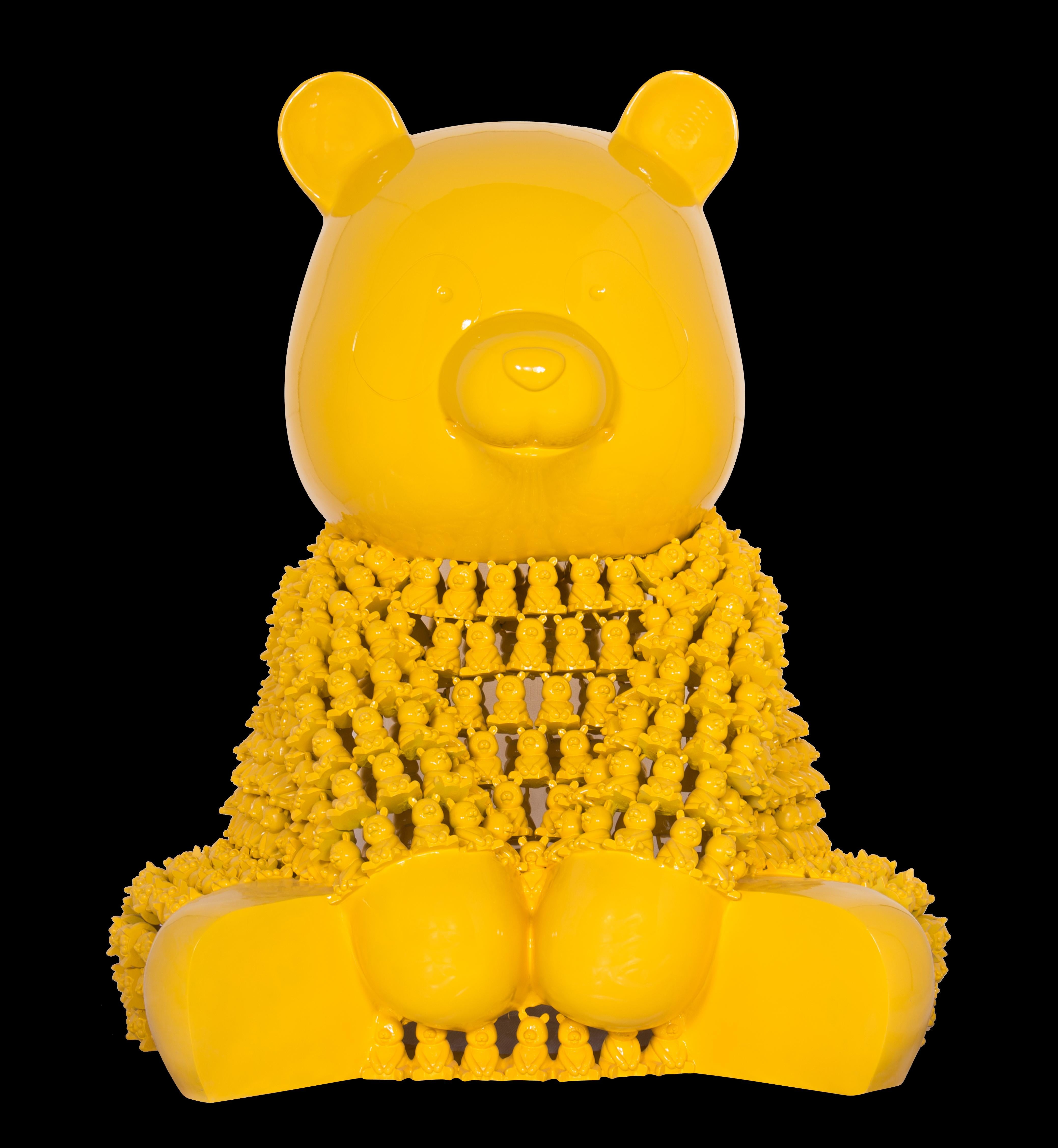 Pandason's Yellow : A Lilliputian Ballet of Chromatic Marvels - Sculpture Contemporaneo di HIRO ANDO