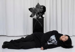 Petite Nishikigoi Elegance in Metal Black : Mizu no Kasai Whispers