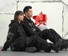 Petite Nishikigoi Elegance in Metal Red : Mizu no Kasai Whispers