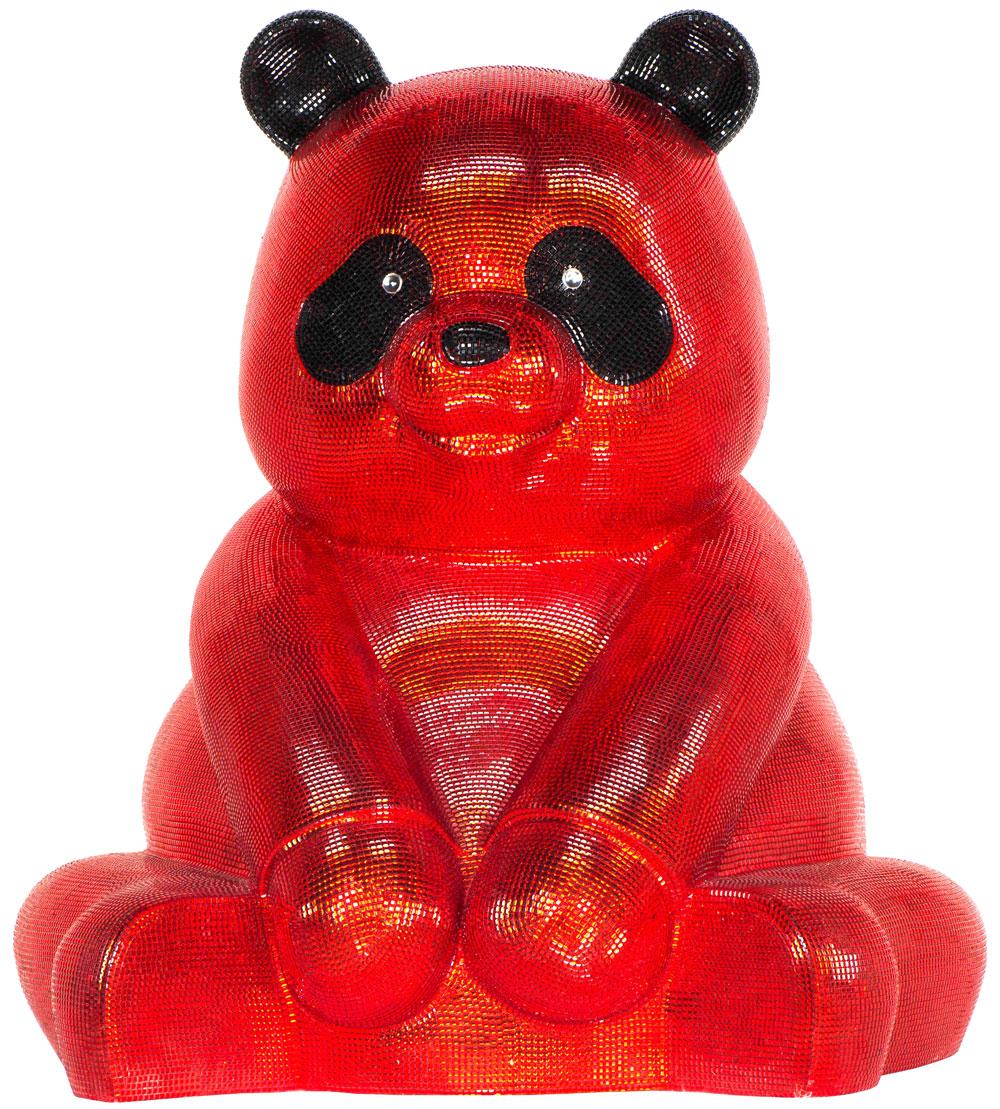 Petite Radiance: Scarlet Sparkle of Pandasan - Sculpture by HIRO ANDO