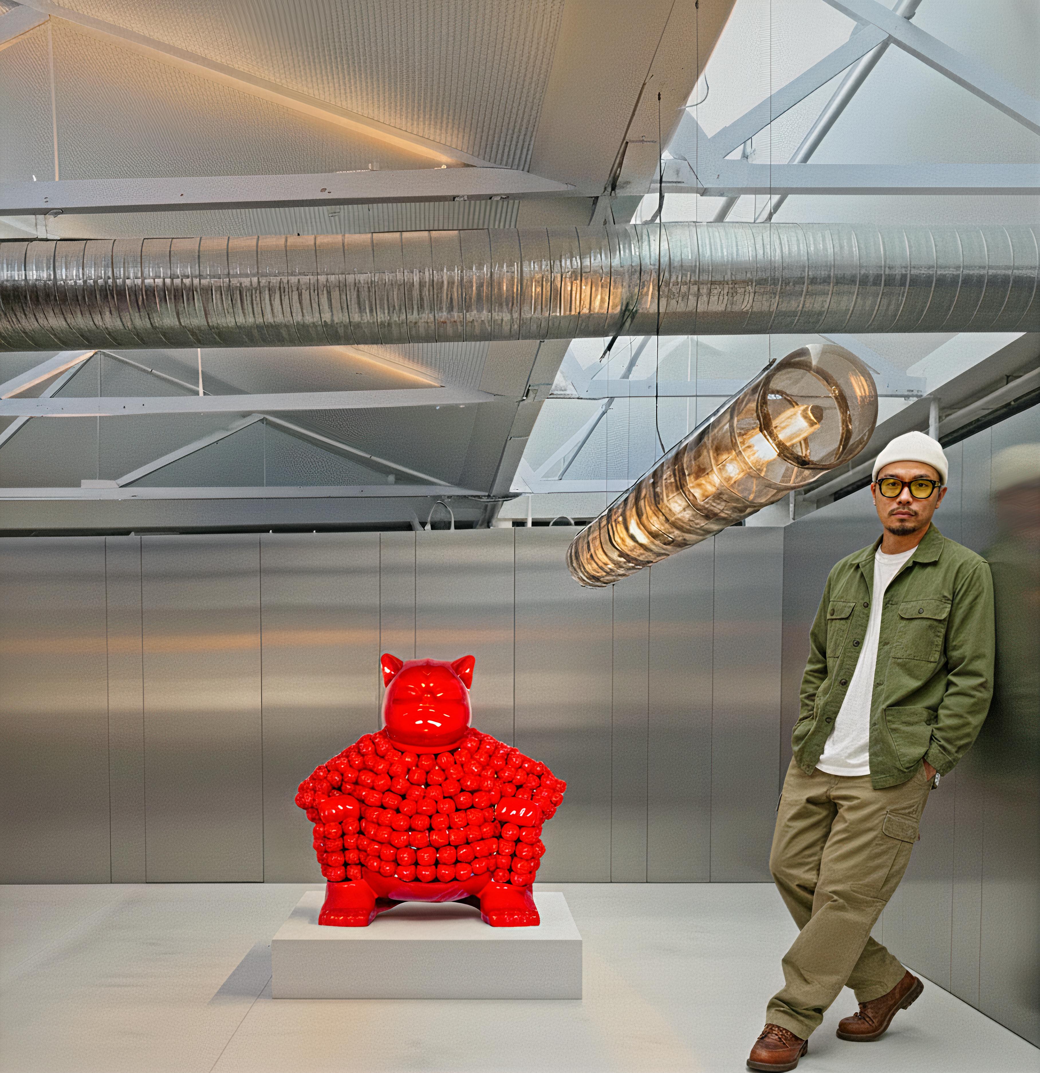 Red Sumonmyoji's Resonance : A Harmonious Ode to Onmyōdō's Dance of Dualities For Sale 3