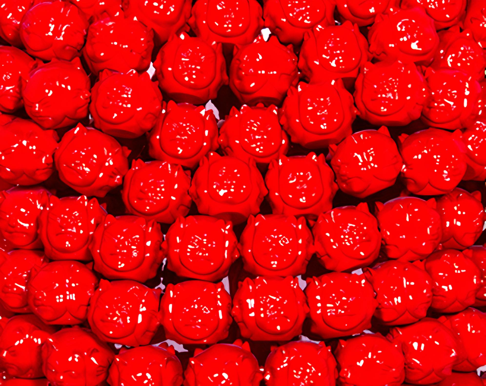 2017, édition de 8
Résine peinte et vernie
51 1/5 × 47 1/5 × 31 1/2 in - 130 × 120 × 80 cm
L'œuvre est signée par l'Artistics, gravée avec le numéro d'édition et la date sous les pieds.
Les œuvres sont accompagnées d'un certificat d'authenticité