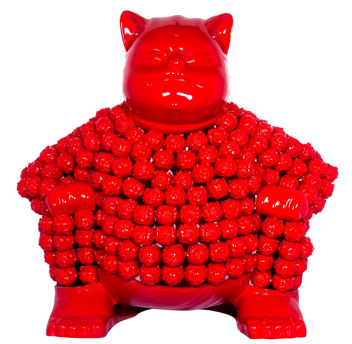 Red Sumonmyoji's Resonance : A Harmonious Ode to Onmyōdō's Dance of Dualities For Sale 1