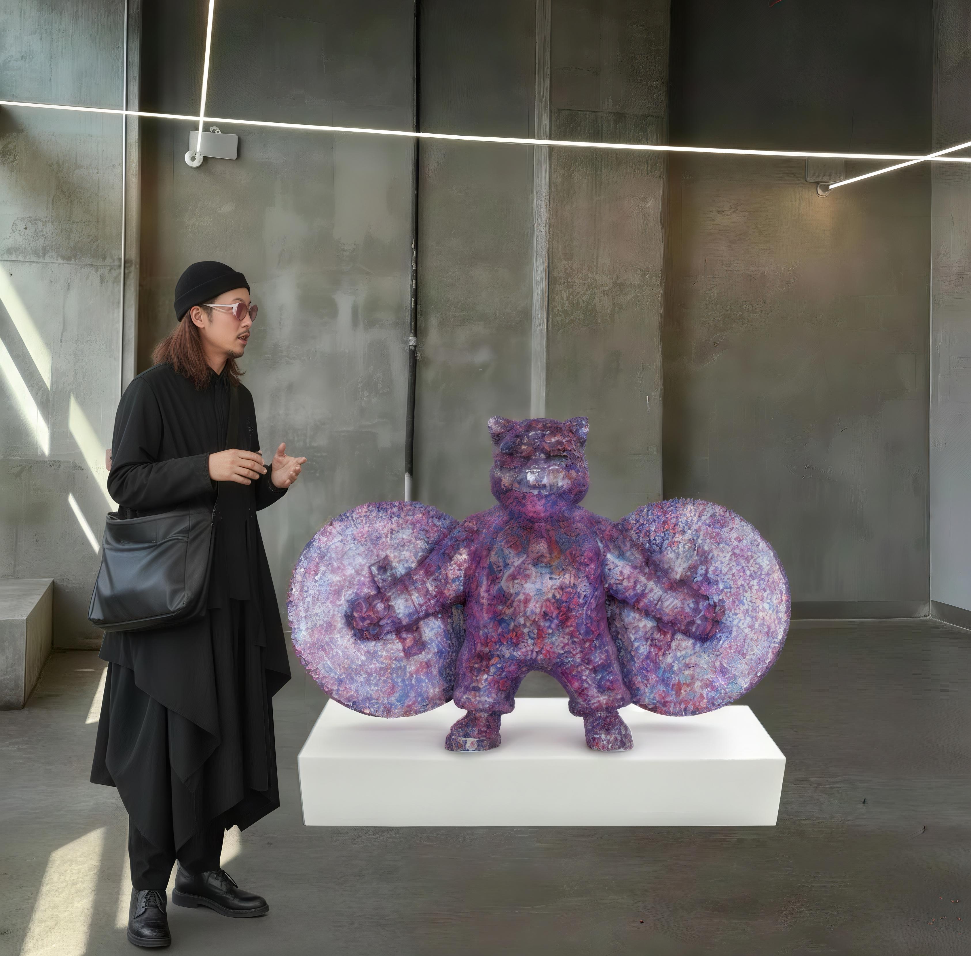 Roseate Sentinel : Warriorcat's Blush Crystal Guardian For Sale 8