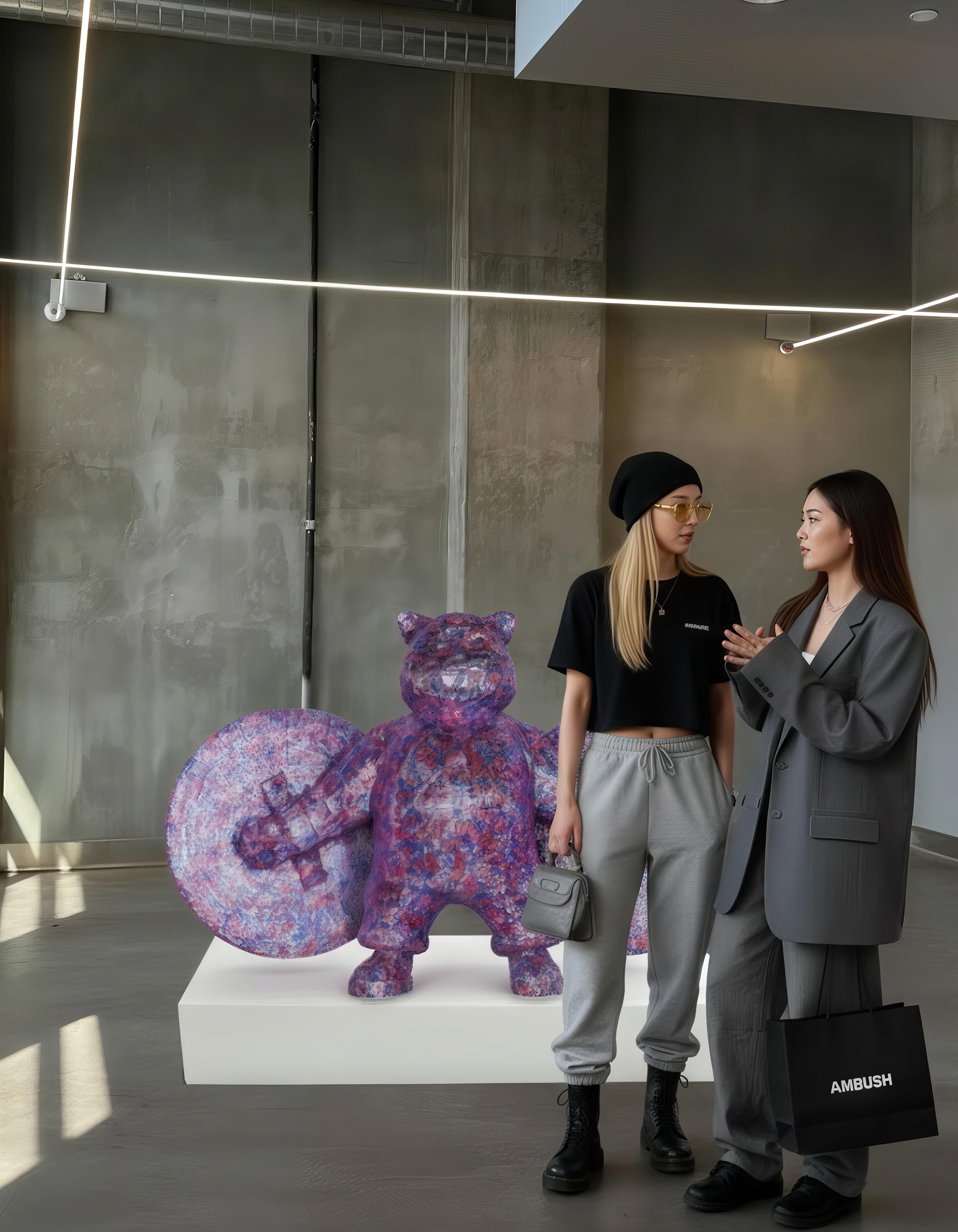 2011, 8 Editions
mix media resinfiberglass and diamondsstrass
39 2/5 × 47 1/5 × 23 3/5 in - 100 × 120 × 60 cm
The artwork is signed by the Artist , carved with edition number and date under the base
The artwork come accompanied with a formal