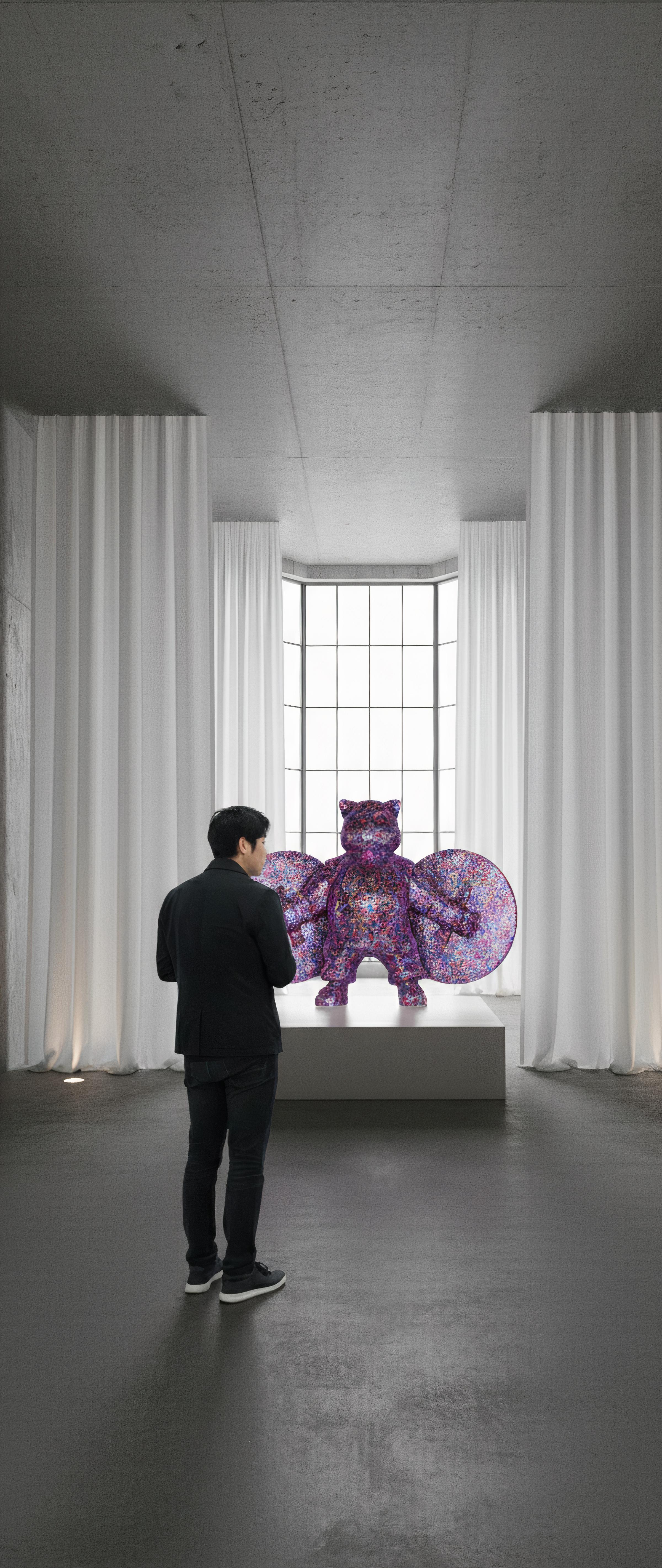 Roseate Sentinel: „Kriegerkäfer des Blush Crystal Guardian“ aus Kristall im Angebot 1