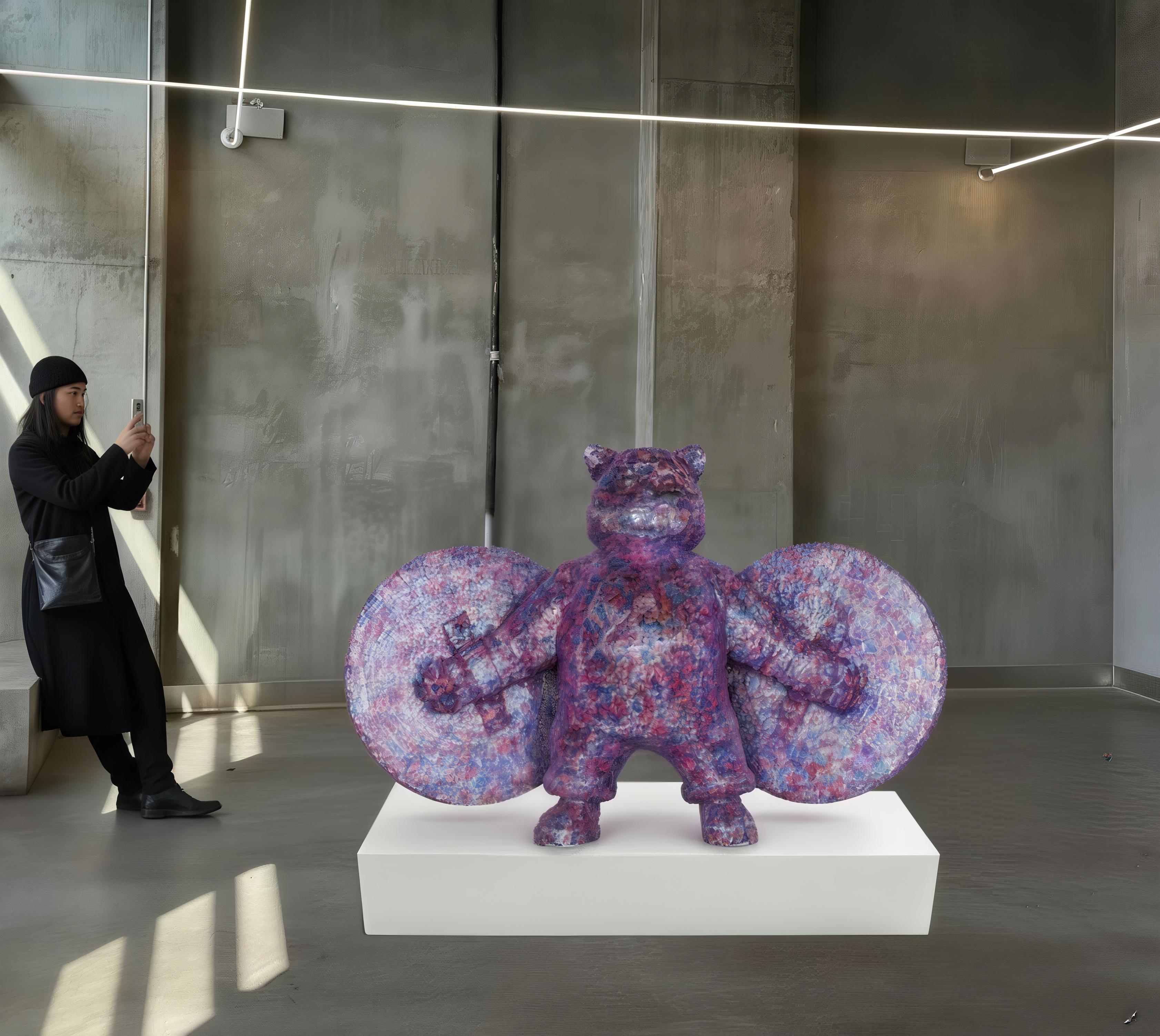 Roseate Sentinel : Warriorcat's Blush Crystal Guardian For Sale 4