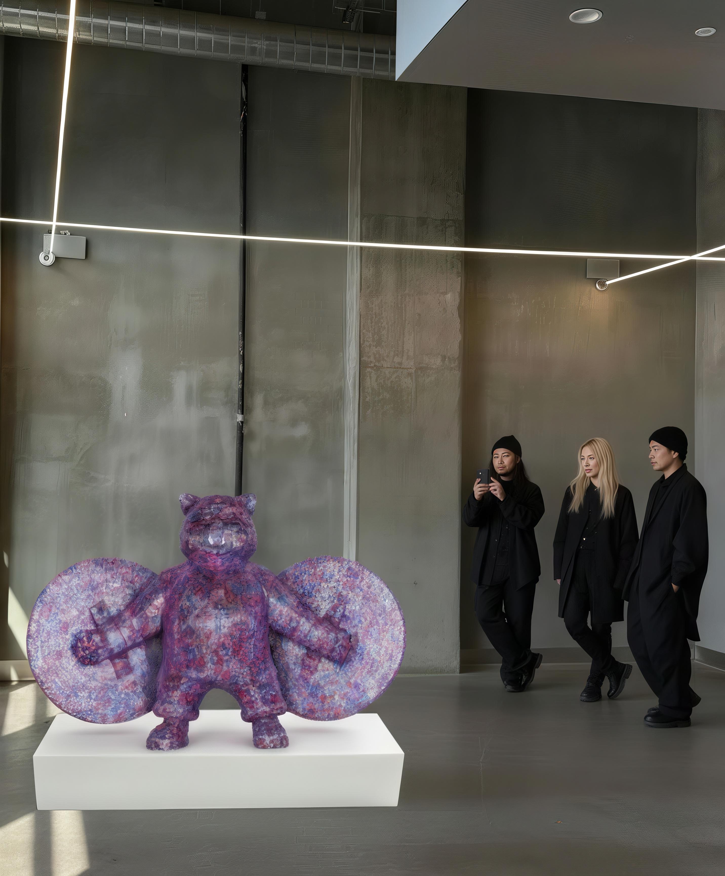 Roseate Sentinel : Warriorcat's Blush Crystal Guardian For Sale 6