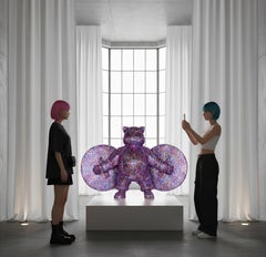 Roseate Sentinel: „Kriegerkäfer des Blush Crystal Guardian“ aus Kristall