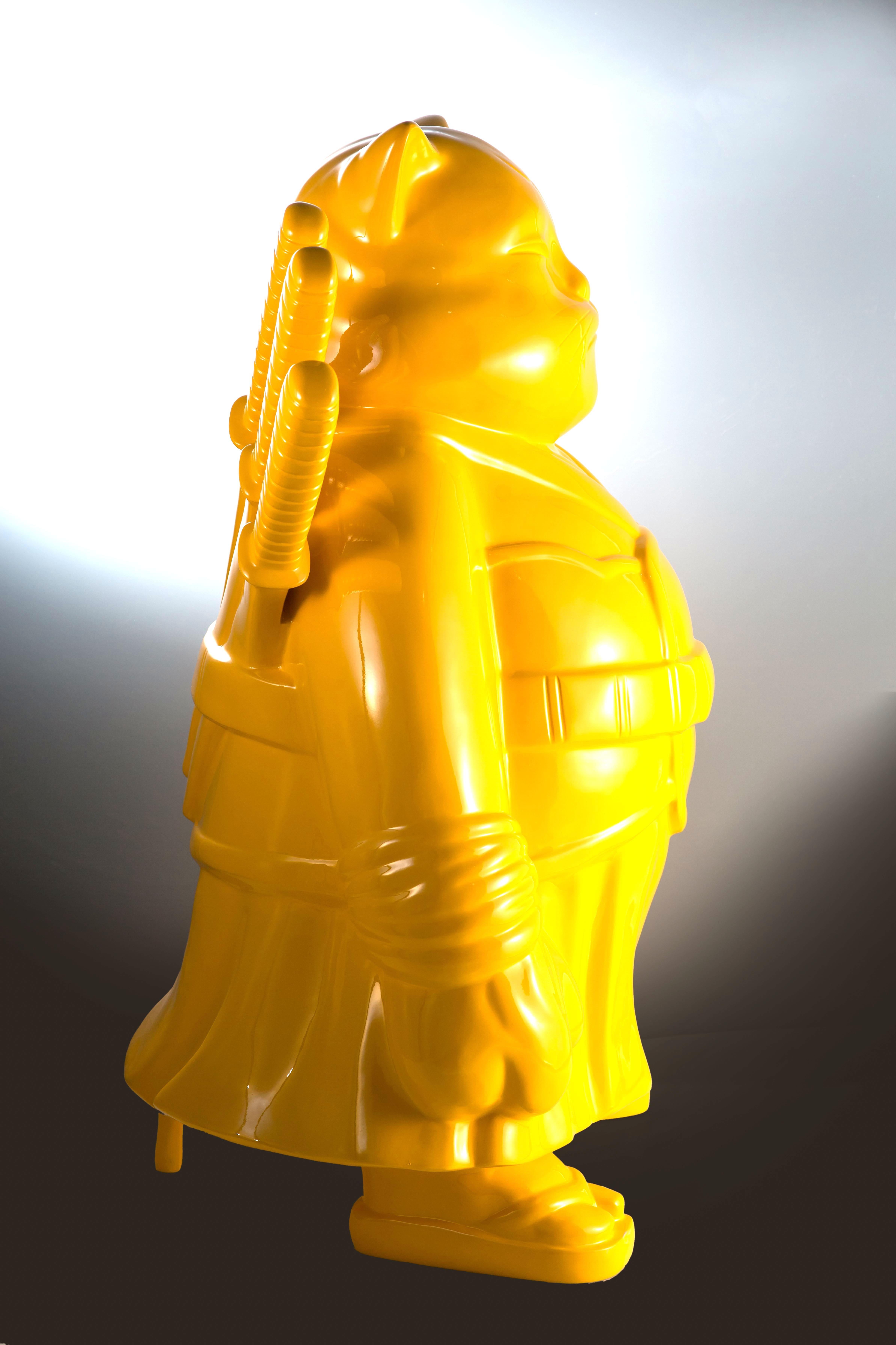 samuraicat - Contemporary Sculpture by HIRO ANDO