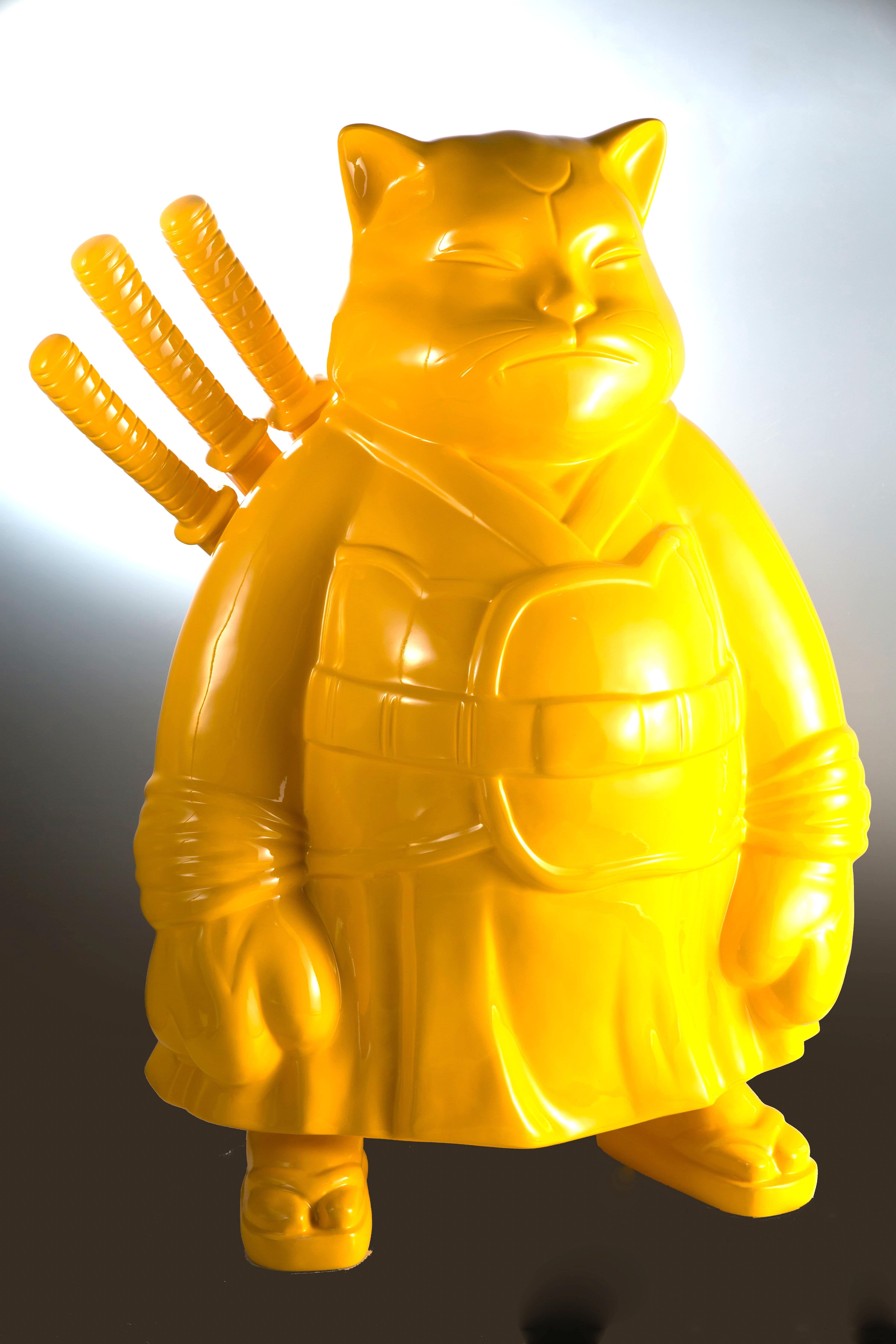 samuraicat - Sculpture by HIRO ANDO