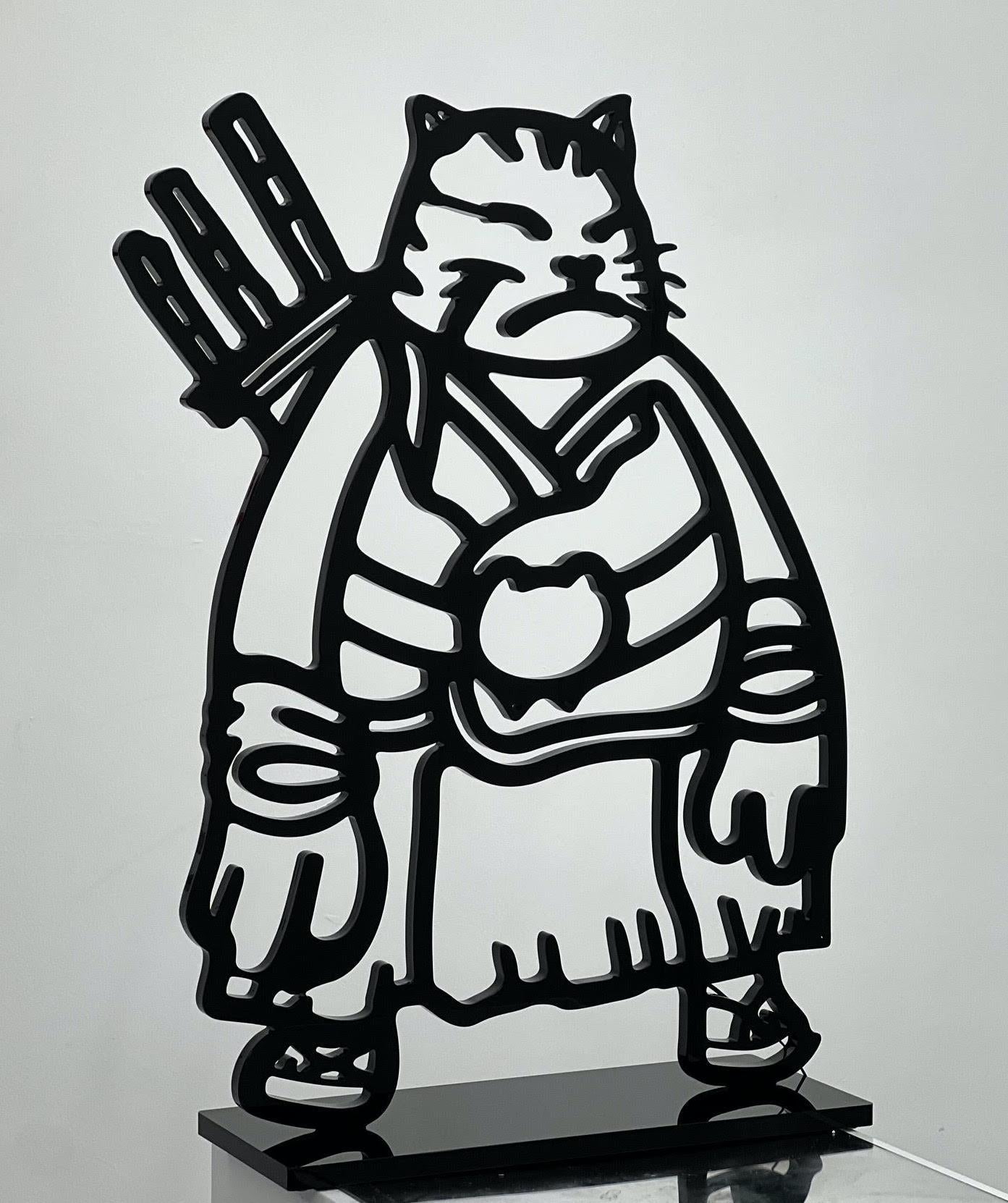 Samuraicat Prowess : Leuchtende Klinge Skizze Sketch im Angebot 3