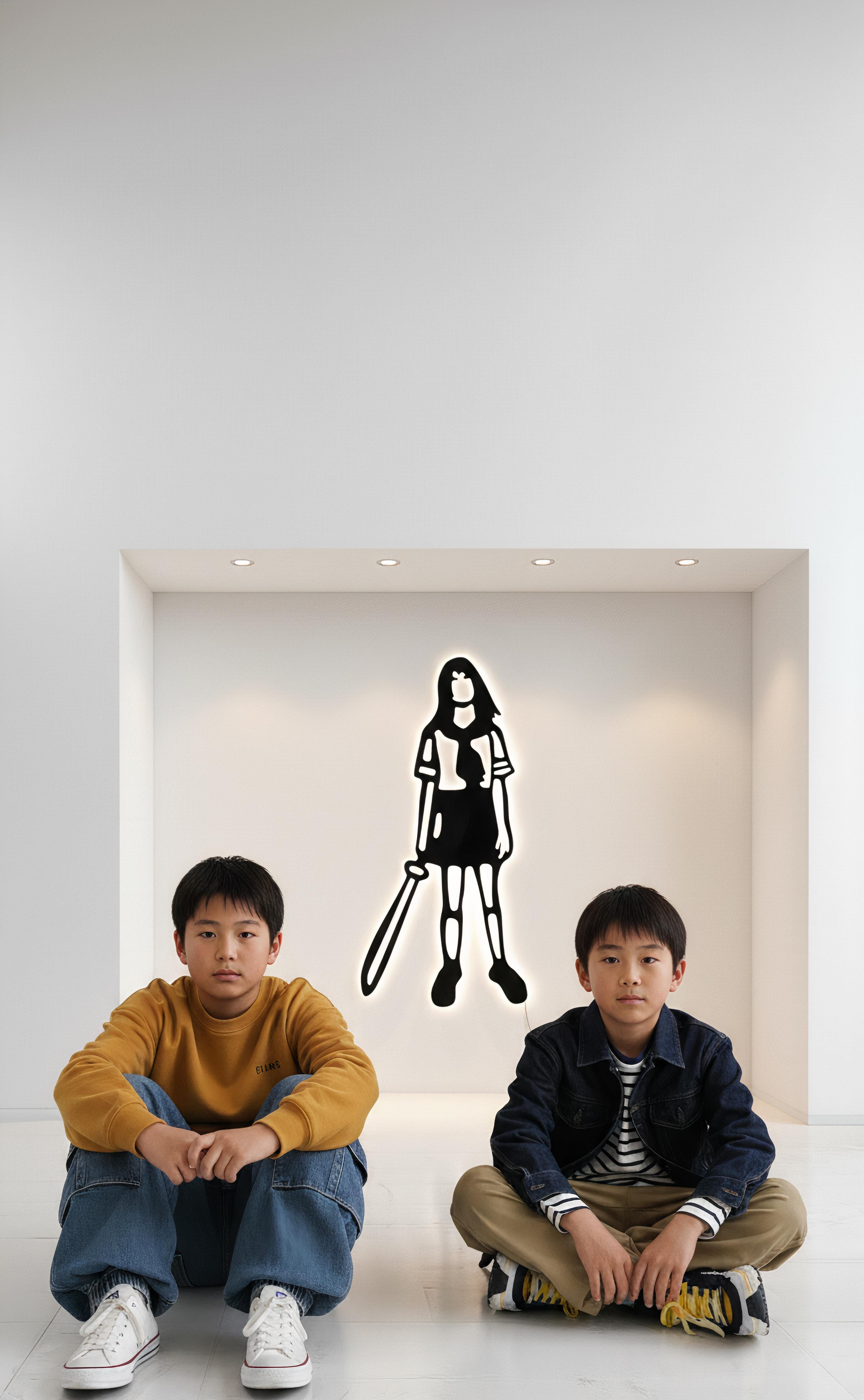 Acryl Plexiglas und LED
47 1/5 × 23 3/5 × 2 in  120 × 60 × 5 cm
Name des Künstlers, Nummer der Ausgabe  .../8  und Datum auf einem Metall-Label am Sockel eingraviert  des Kunstwerks  
Die Kunstwerke werden von einem formellen Echtheitszertifikat