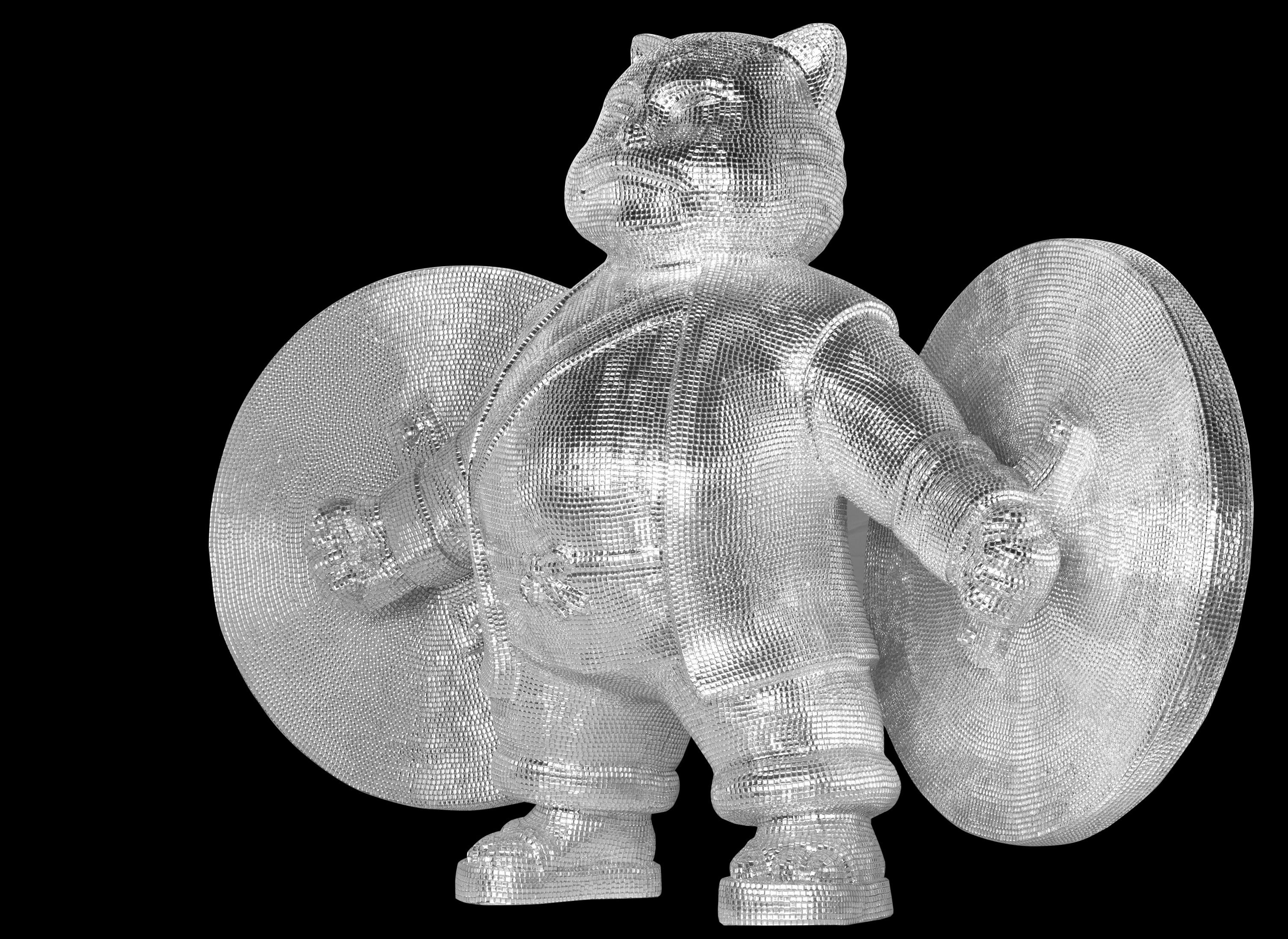 Vigil du guerriercat argenté : Gardien en cristal Spectral en vente 1