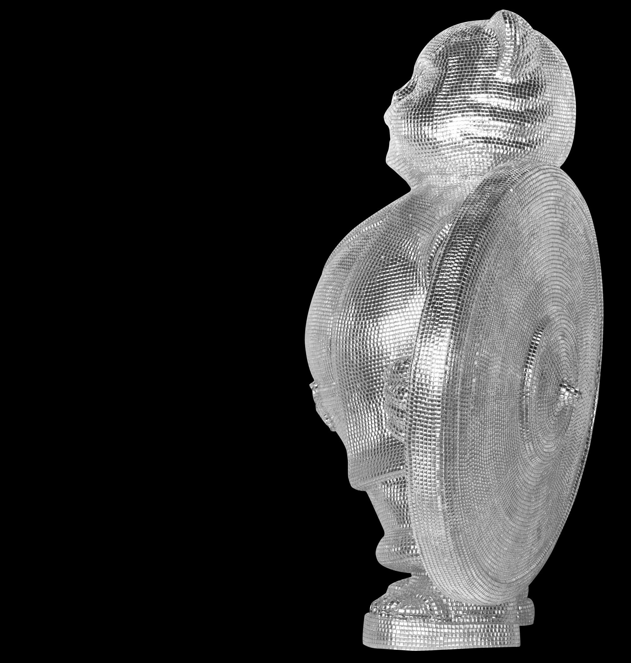 Vigil du guerriercat argenté : Gardien en cristal Spectral en vente 3