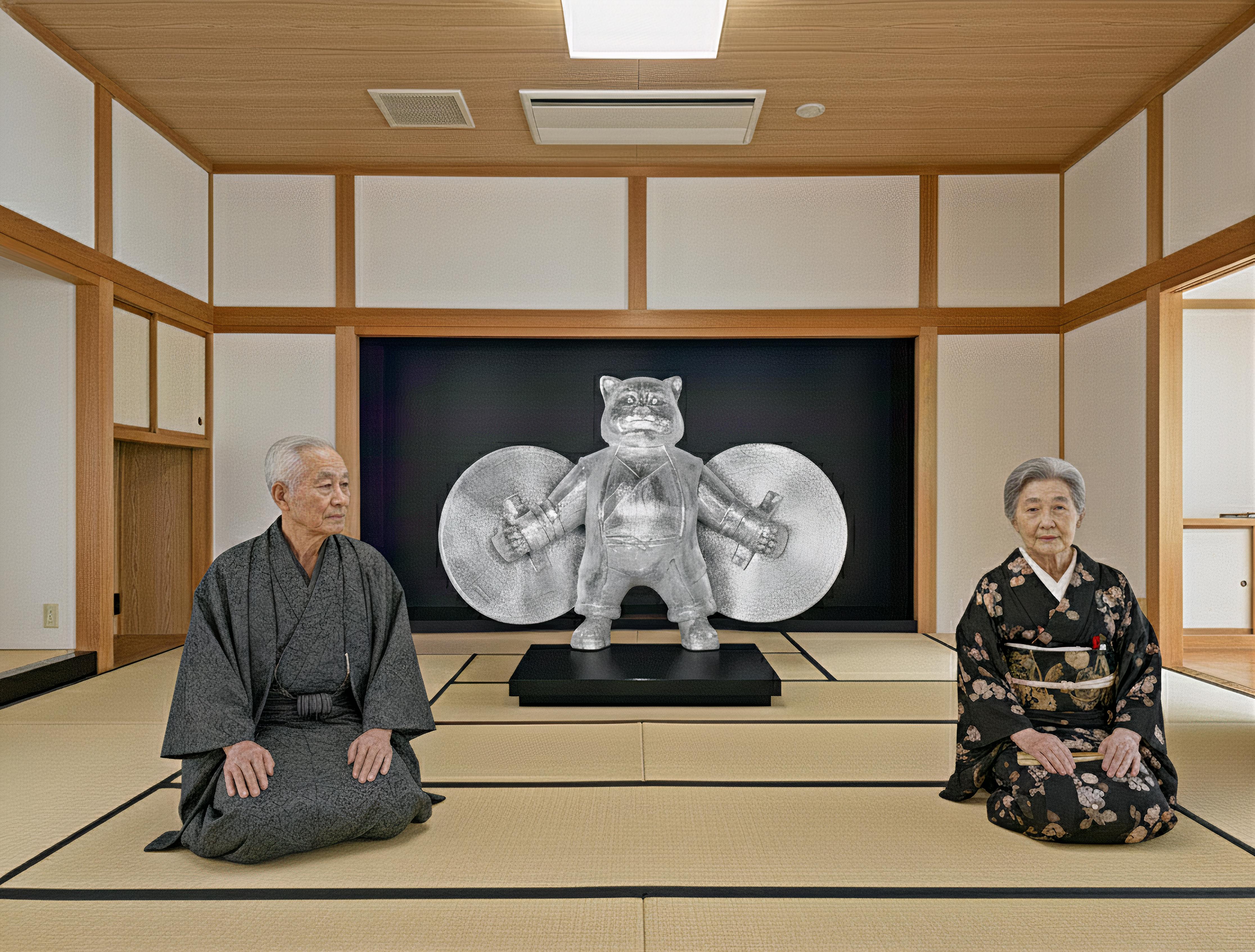 Vigil du guerriercat argenté : Gardien en cristal Spectral en vente 4