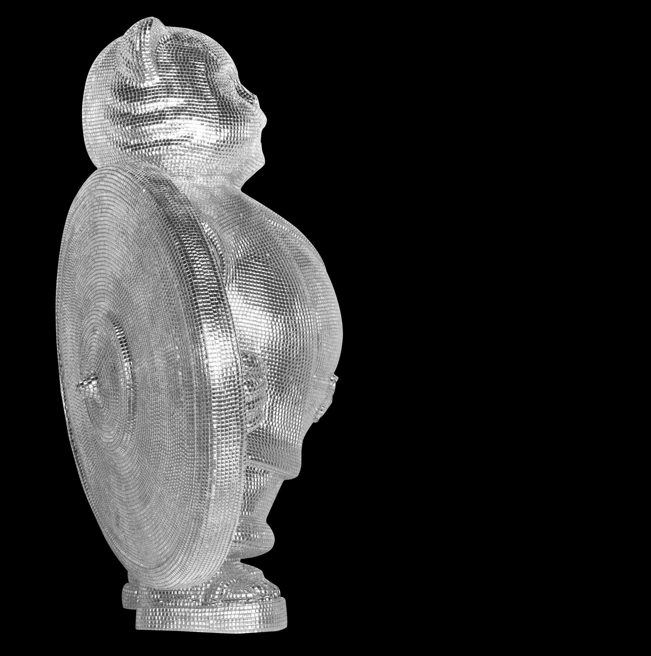 Vigil du guerriercat argenté : Gardien en cristal Spectral en vente 6