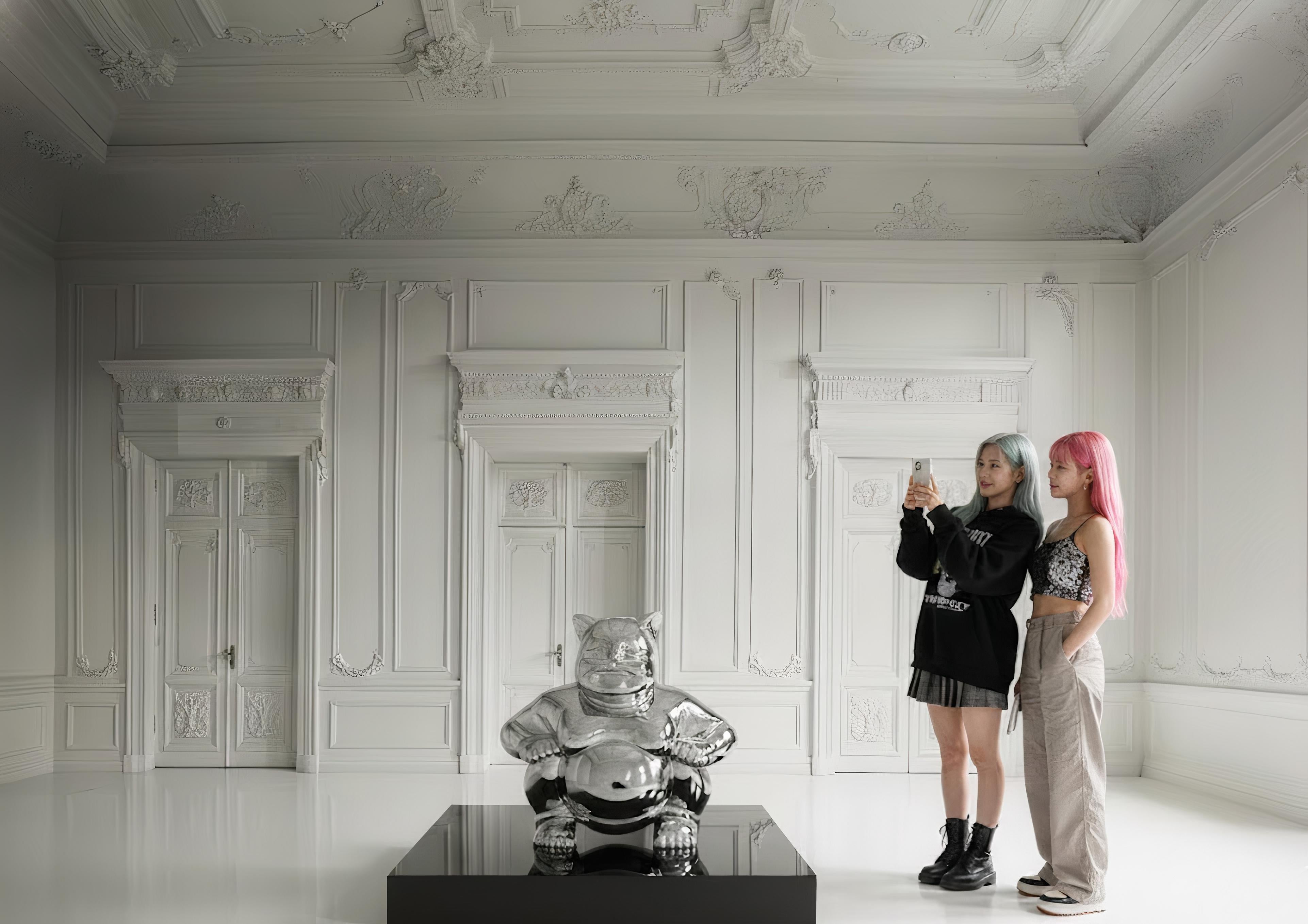 2008, Edizione di 8
Acciaio inossidabile lucidato
39 2/5 × 47 1/5 × 31 1/2 in - 100 × 120 × 80 cm
L'opera è firmata dall'artista, incisa con numero di edizione e data sotto l'opera.
Le opere d'arte sono accompagnate da un Certificato di Autenticità