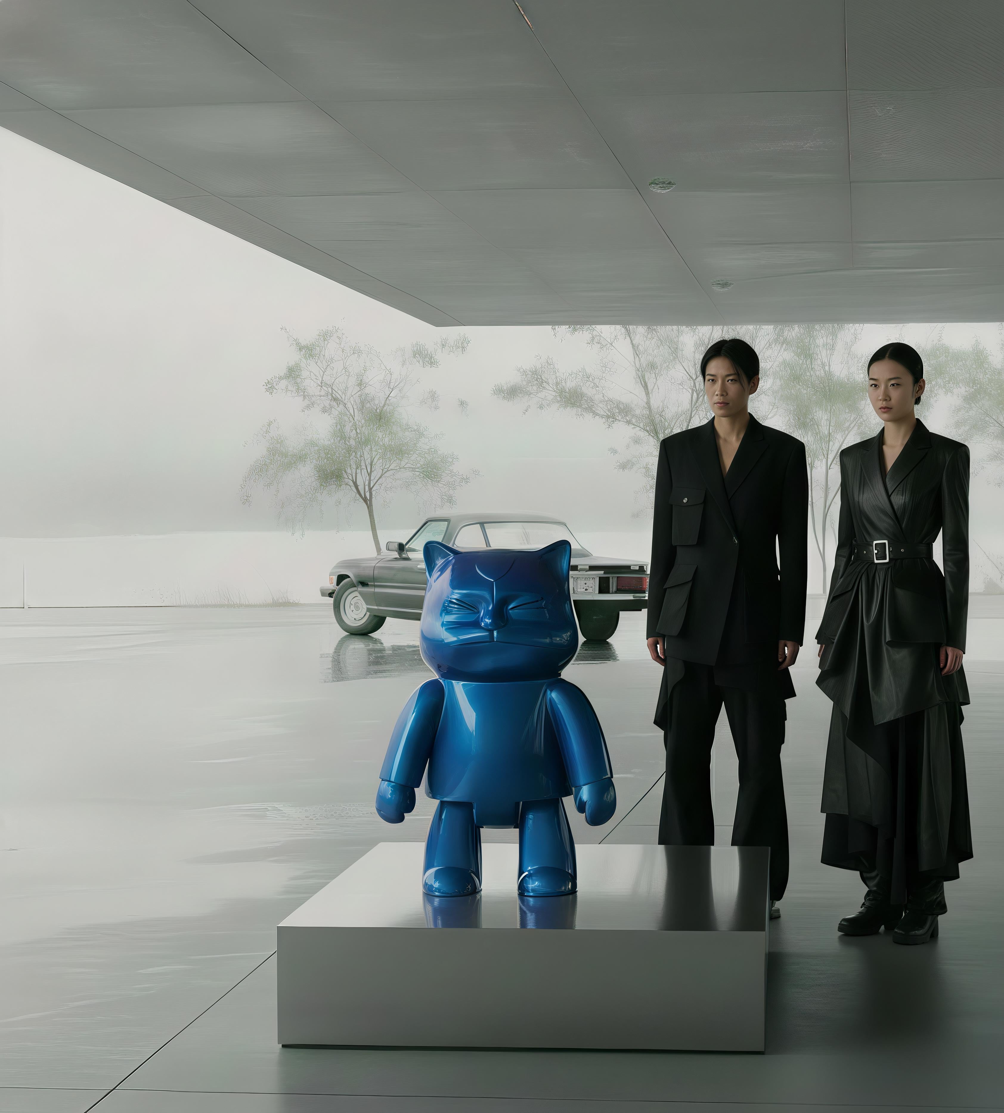 Supreme Robotcat : Azure Cybernetic Maestro in vendita 6