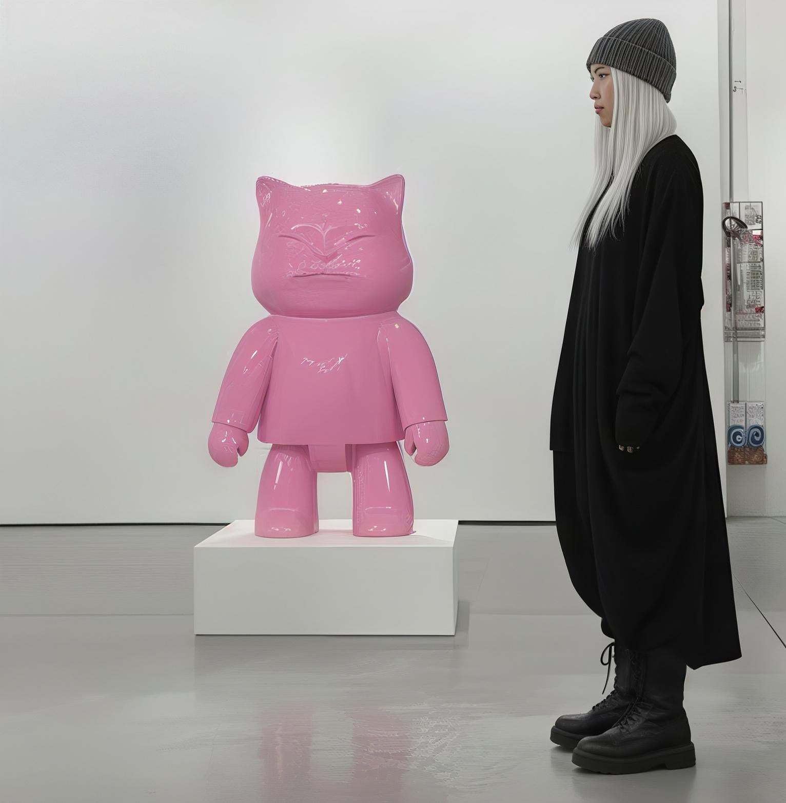 Supreme Robotcat : Candy Cybernetic Maestro - Sculpture by HIRO ANDO