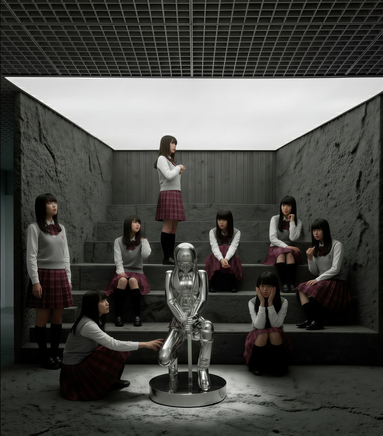 Takako C - Elegy of Steel : The Sniper’s Stillness - Sculpture by HIRO ANDO