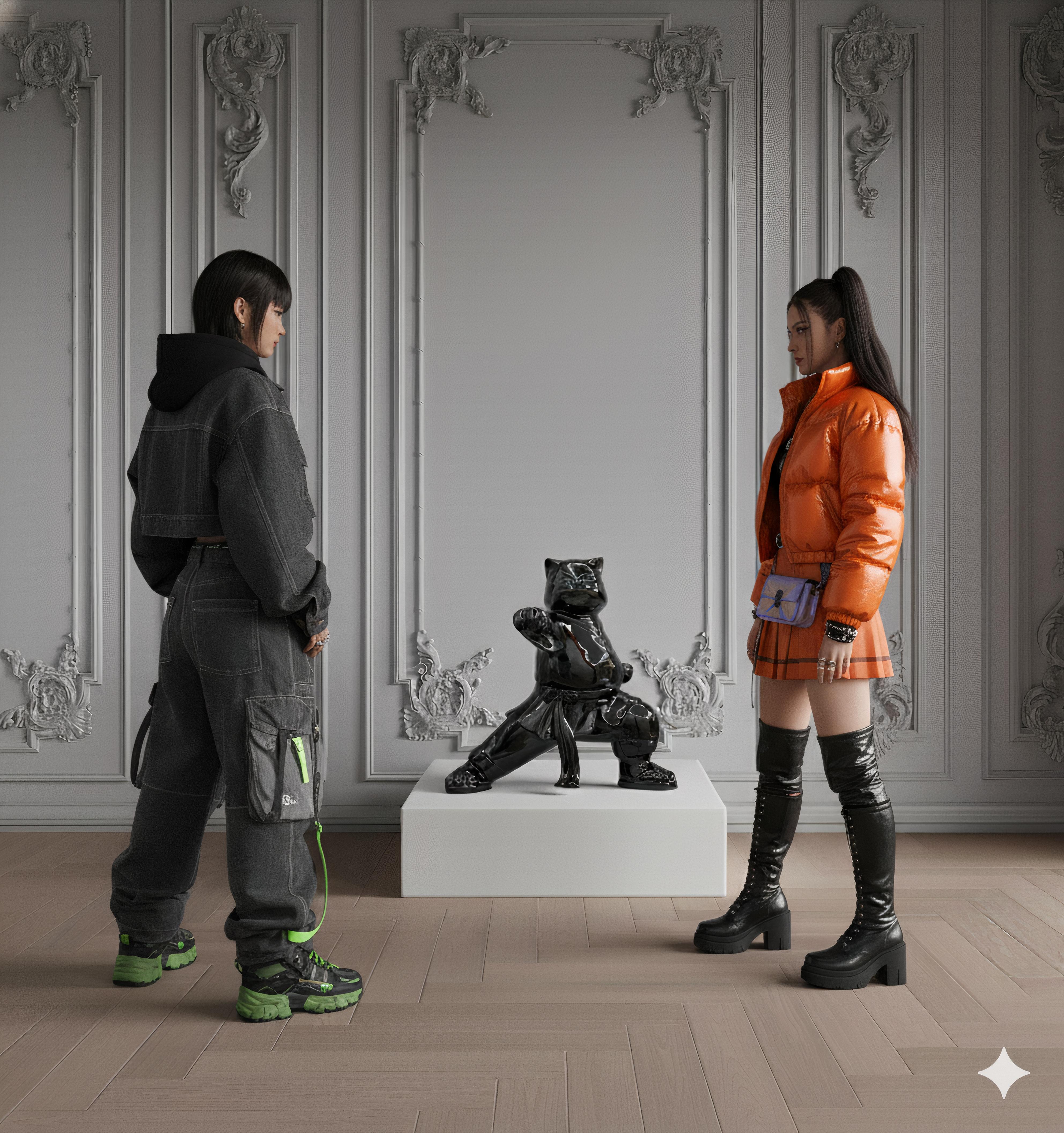 The Elegance of Kungfucat : Black Cat Fu Symphony For Sale 4