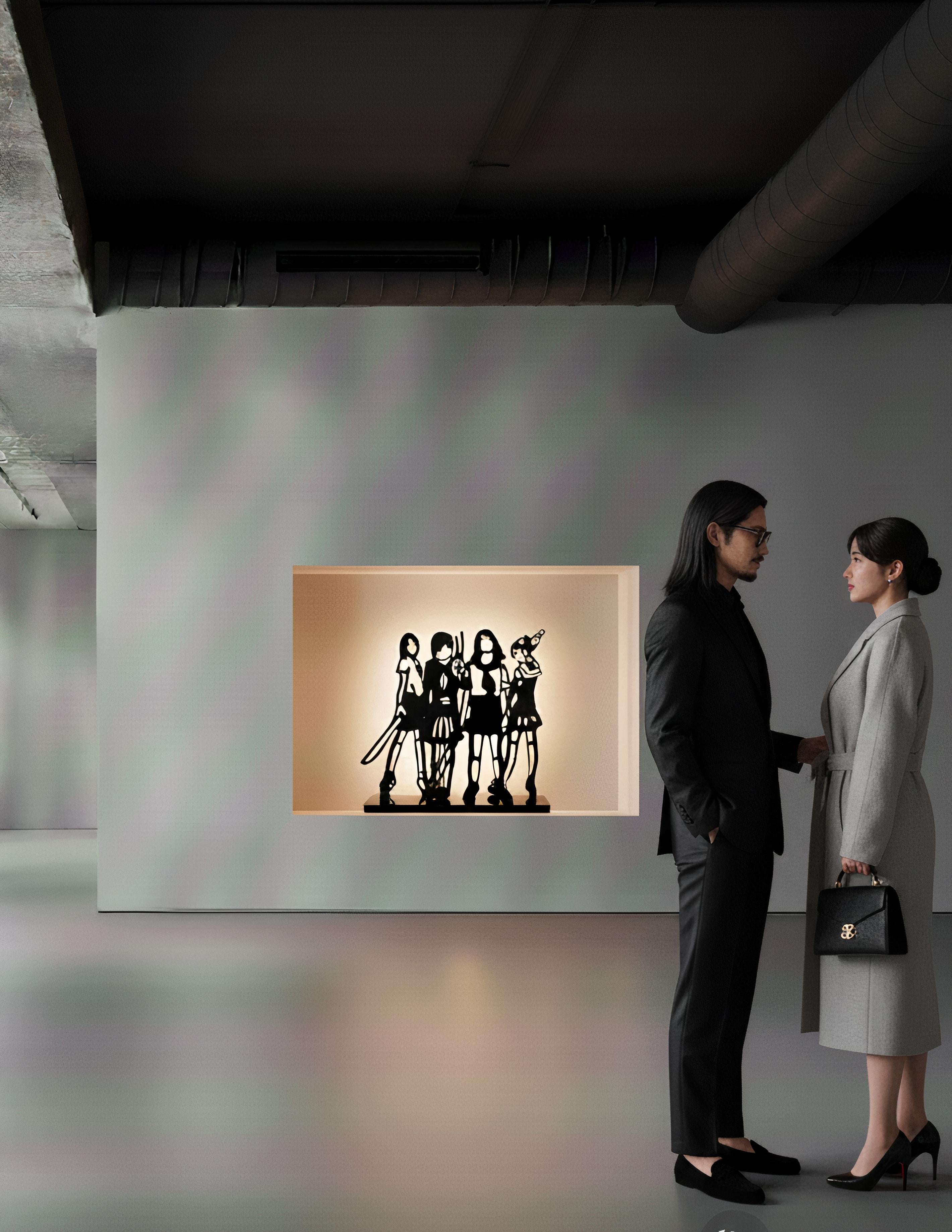 Le quatuor des écolières Luminous : Élégie d'Onyx de l'île tragique en vente 4