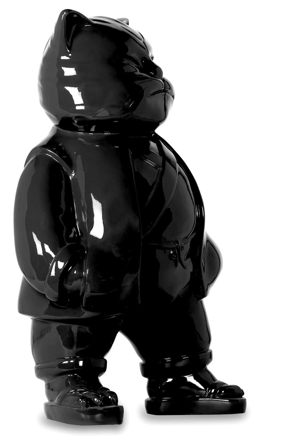 Urbancat Elegance : Schwarze Metropolis Muse im Angebot 7