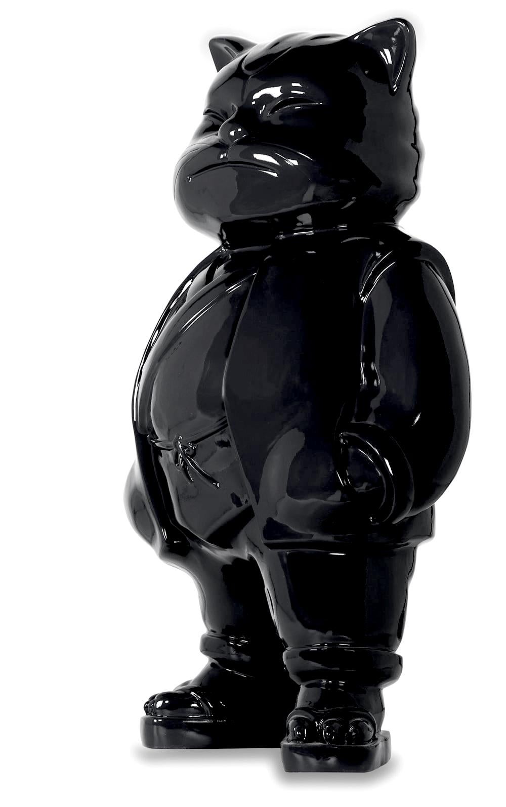 Urbancat Elegance : Schwarze Metropolis Muse im Angebot 1