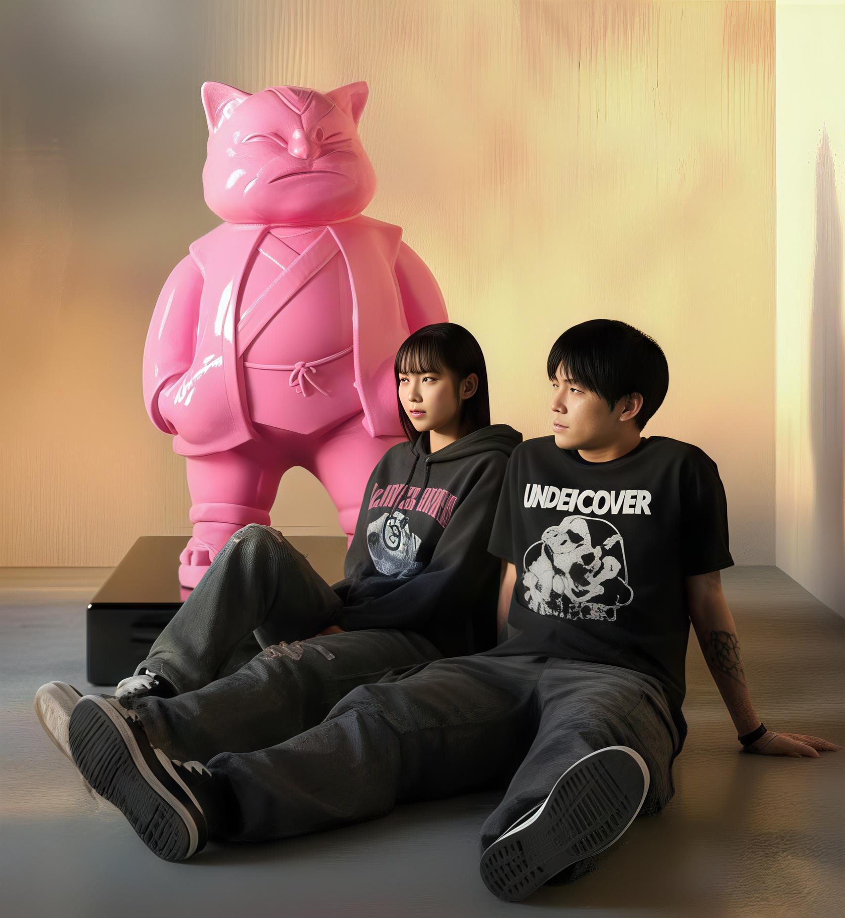 Urbancat Elegance: Candy Metropolis Muse