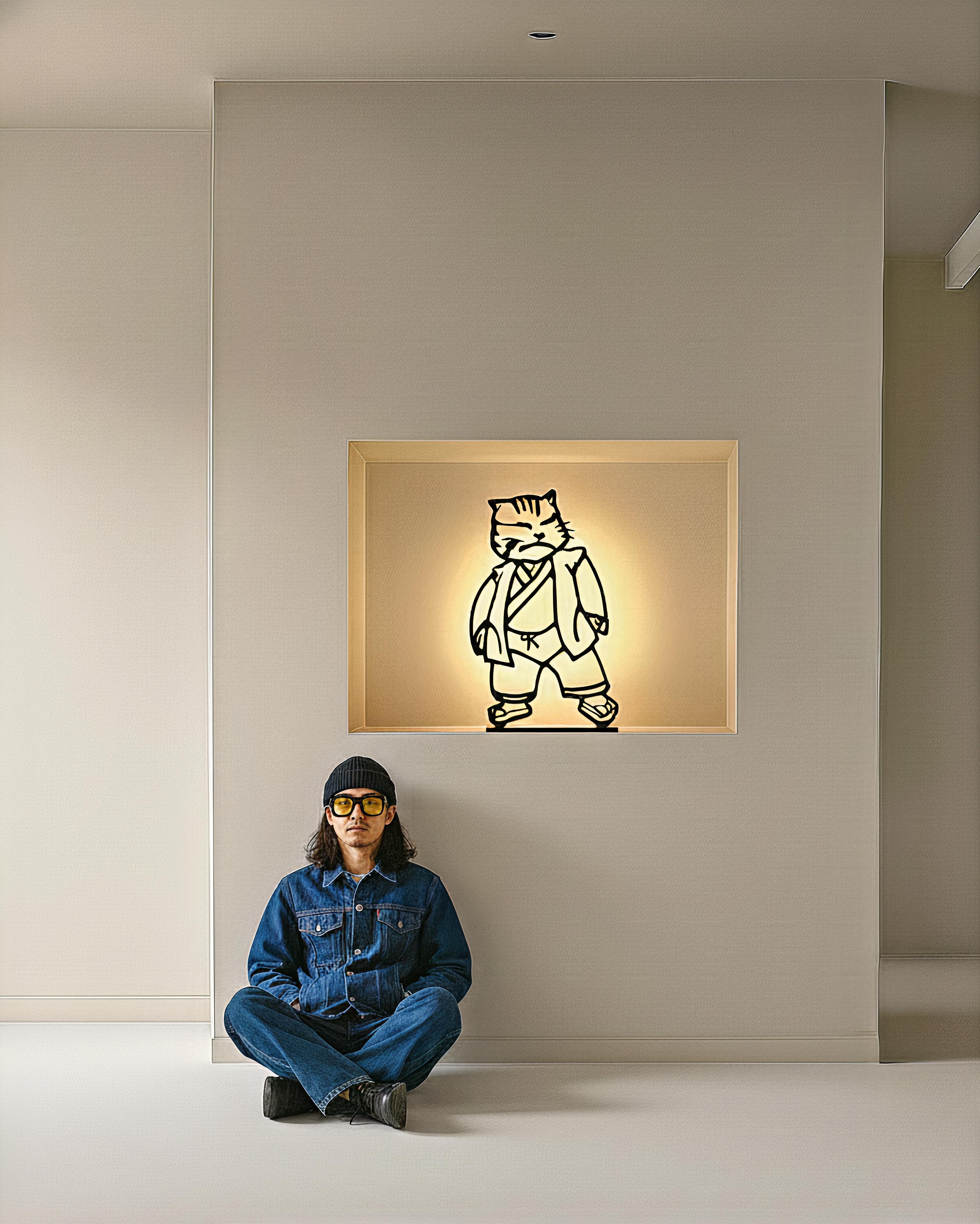 UrbanCat Gleam : Cityscape Light Sketch For Sale 7