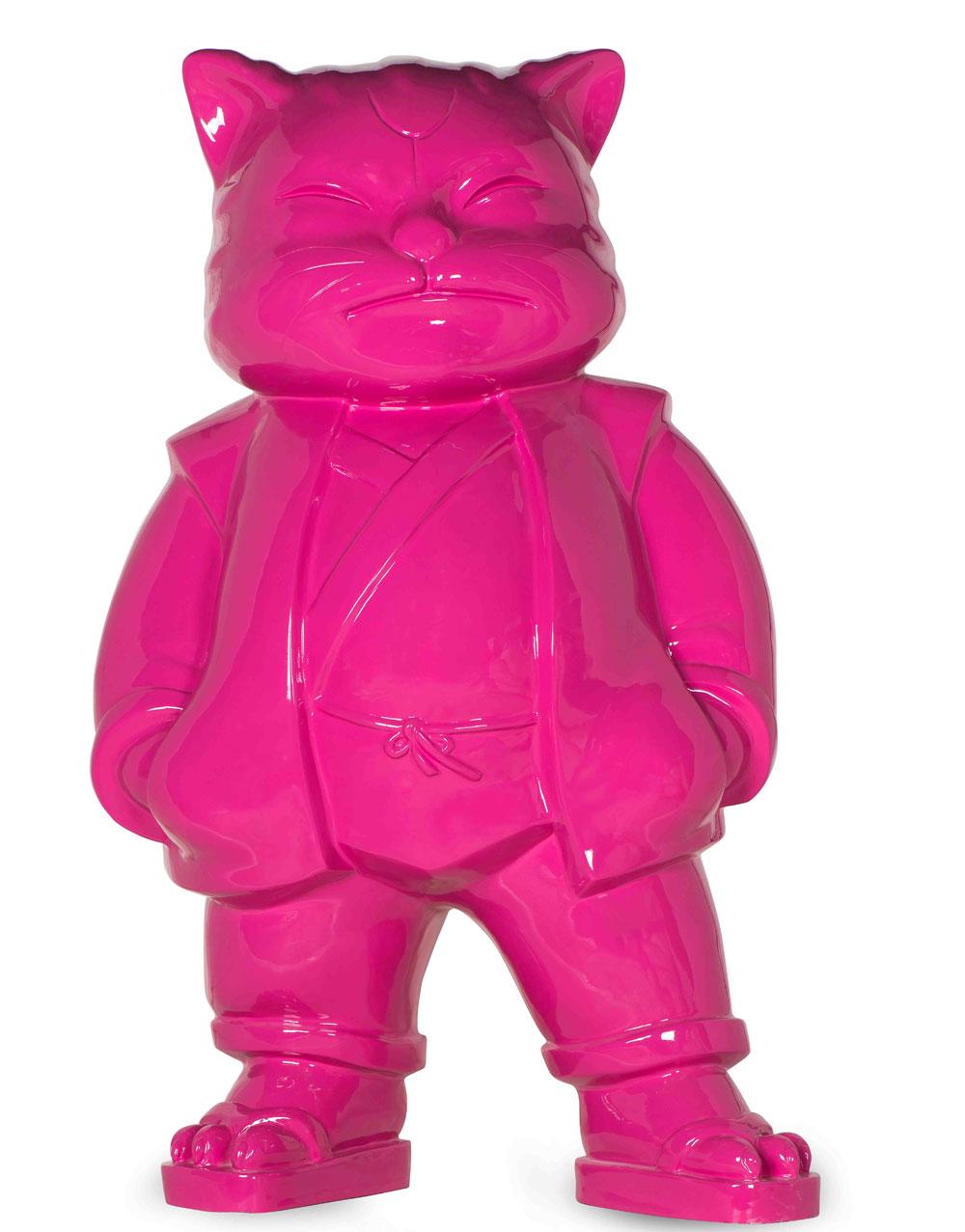 Urbancat Magnifico : Kitty Metropolis Muse - Contemporain Sculpture par HIRO ANDO