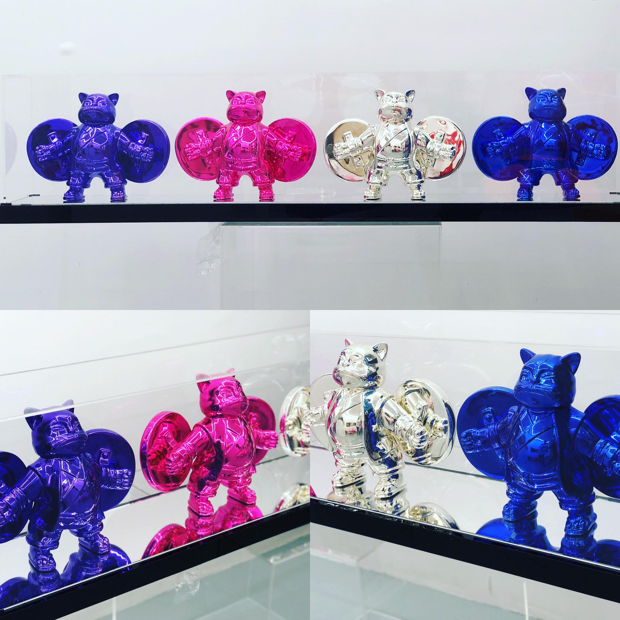 Warriorcat Quadrivium PPSB : A Chromium Tale - Contemporary Sculpture by HIRO ANDO