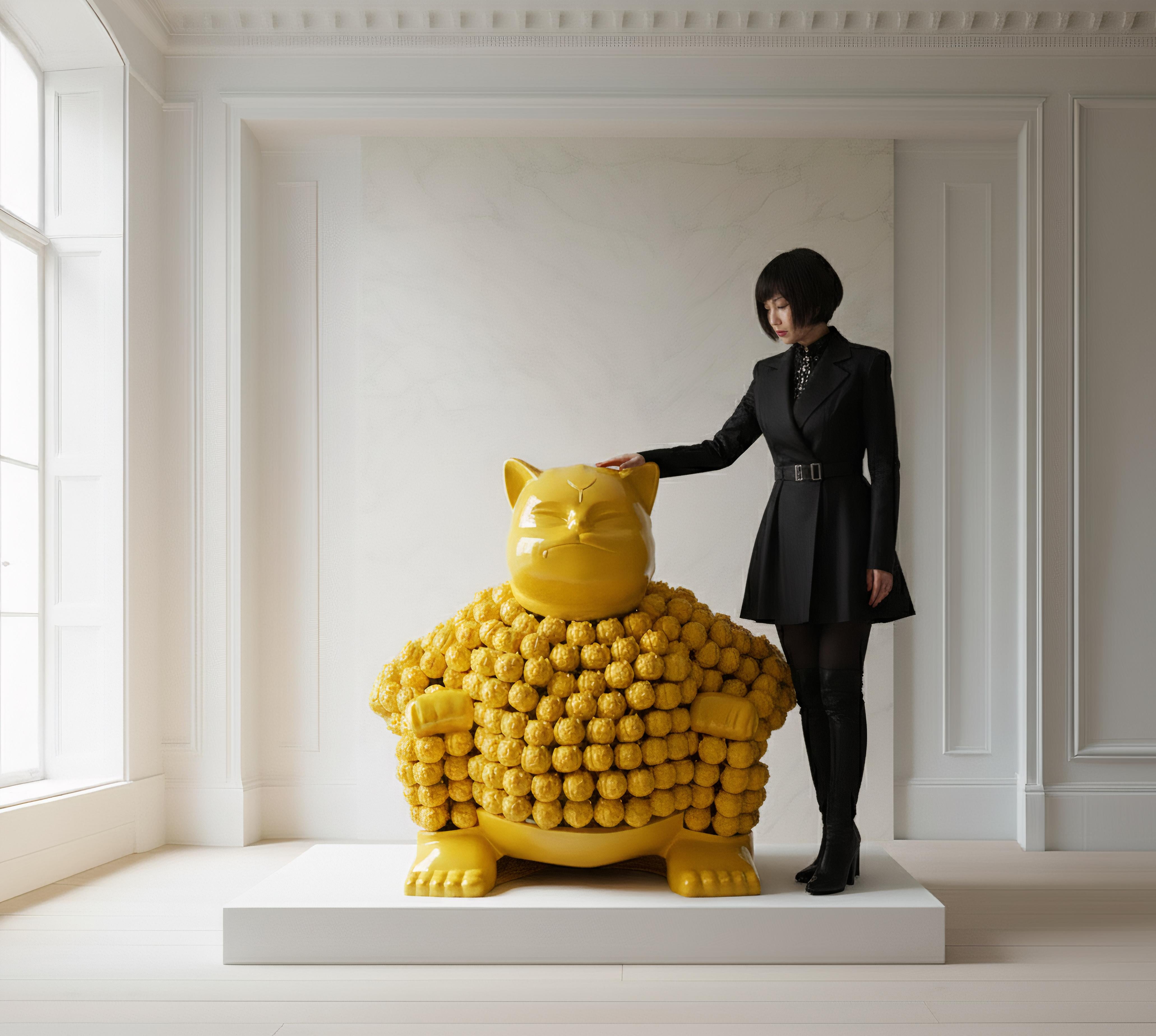 Yellow Sumonmyoji's Resonance : A Harmonious Ode to Onmyōdō's Dance of Dualities For Sale 7